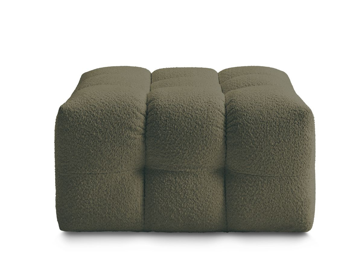 Bobochic Cloud Pouf Bouclé-Stoff Grün