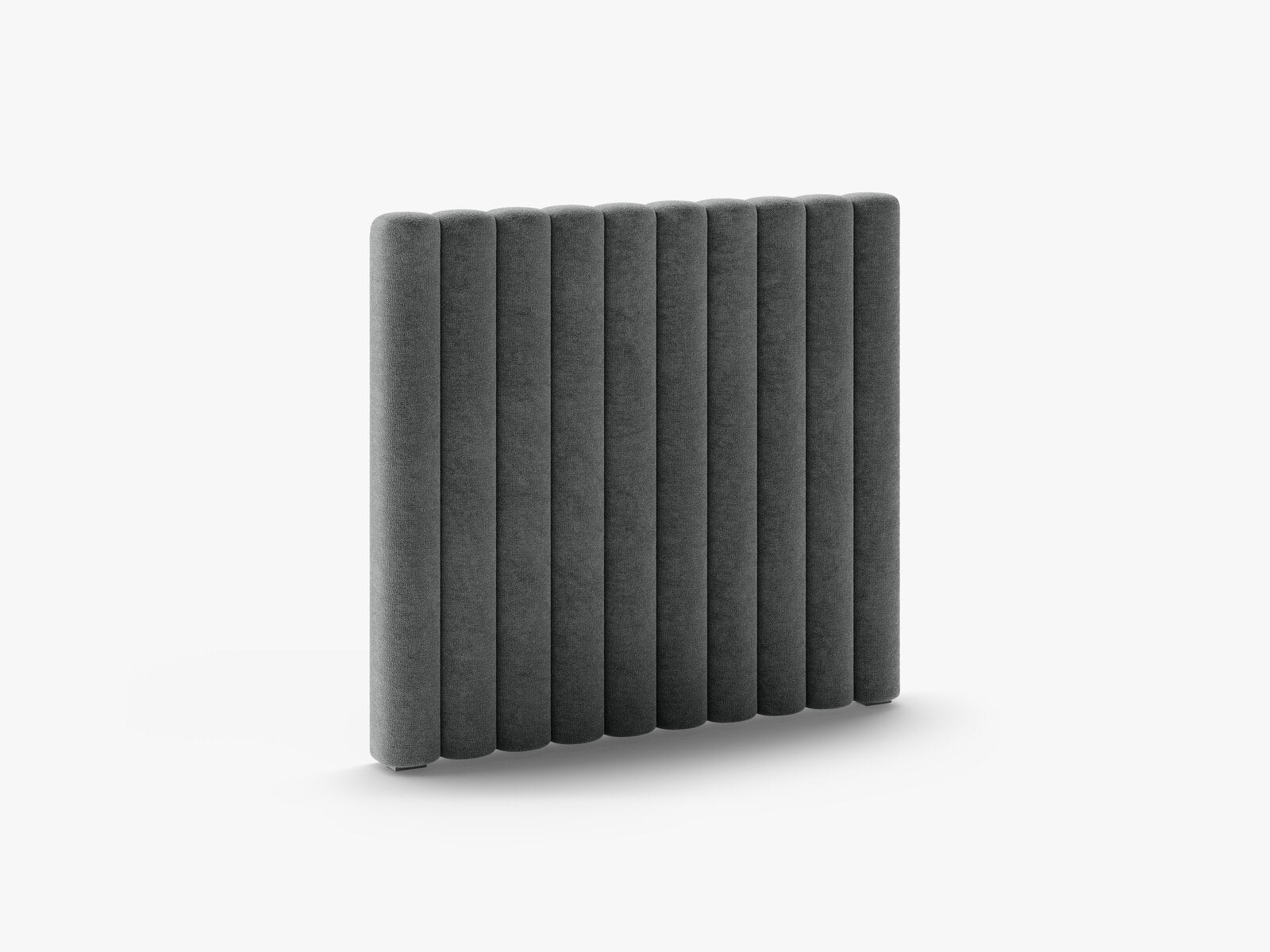 Micadoni Mistero Samtiger Kopfteil 80 cm Chenille Perfect Harmony Dunkelgrau 100x95