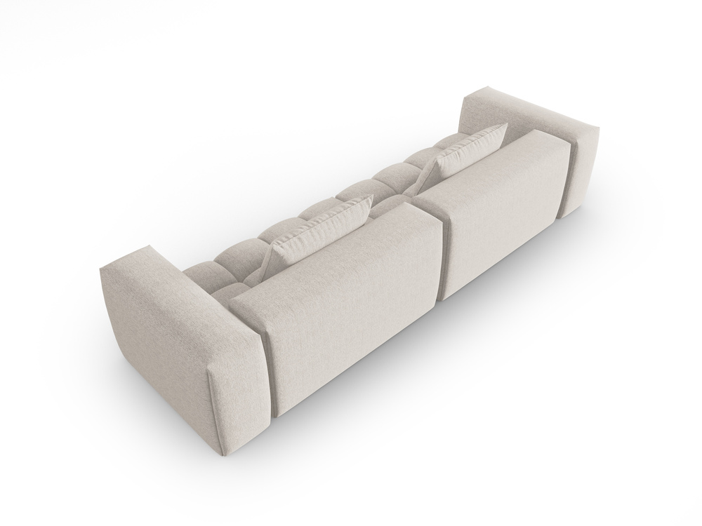 Cosmopolitan Design Sofa Verona 5-Sitzer Strukturierter Stoff Sorella Beige
