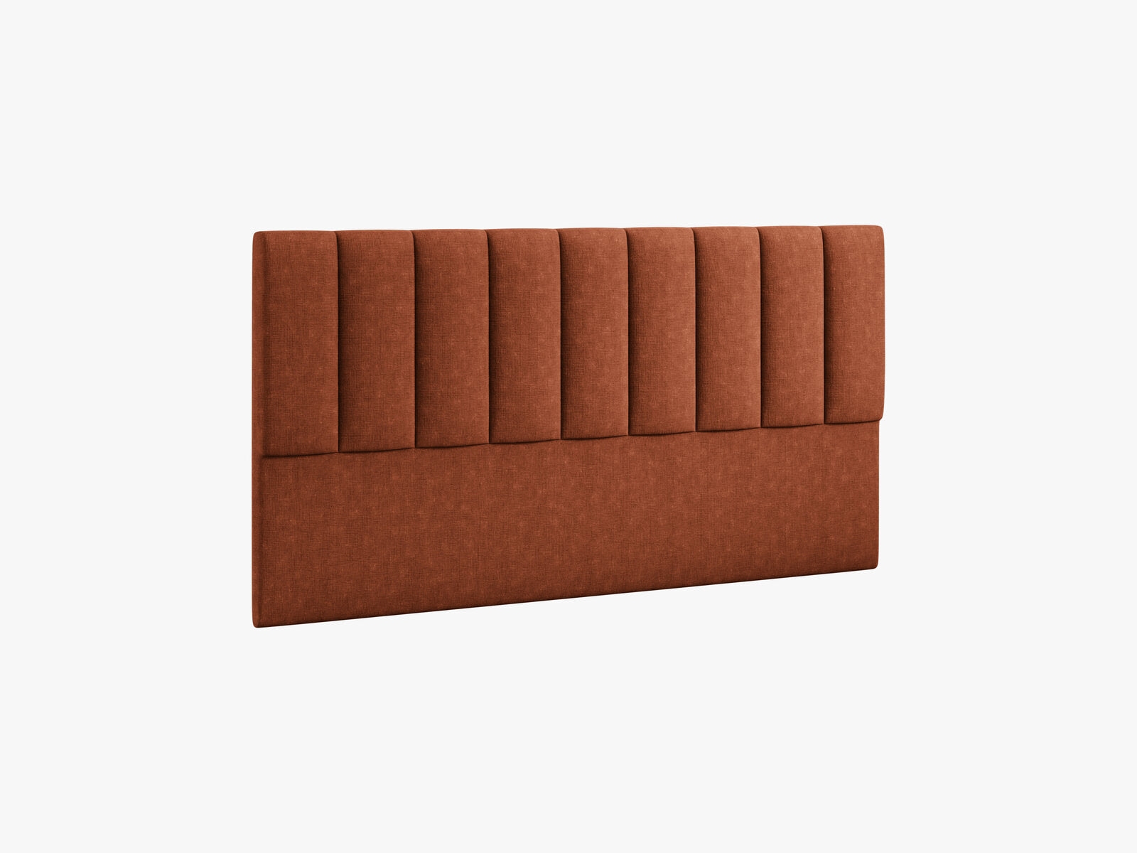 Micadoni Marl Samtiger Kopfteil 140 cm (H 95 cm) Strukturierter Stoff Liberty Ziegel 180x95