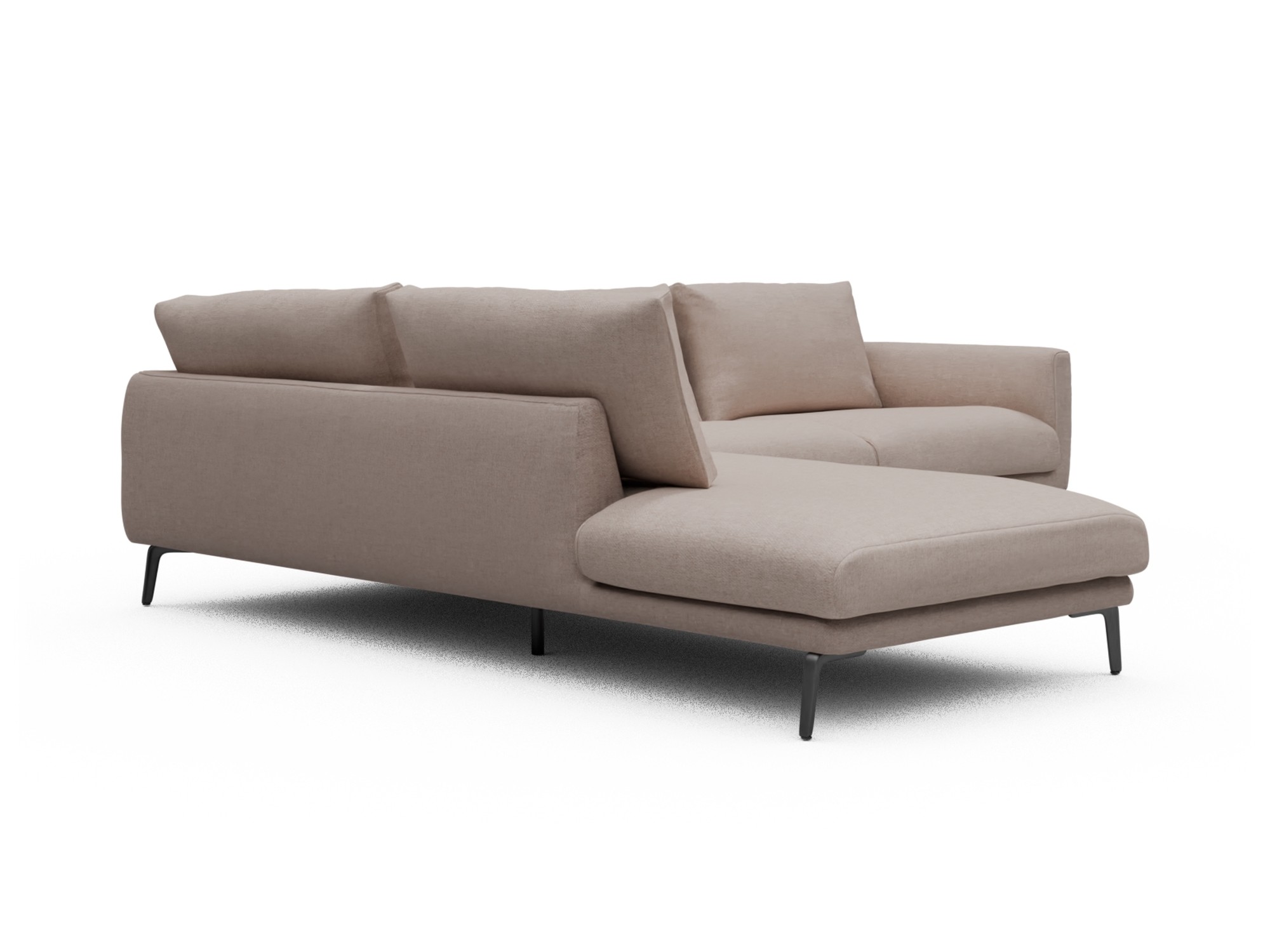 Skandi Home Ecksofa Karl Relax-Ecke links mit 2,5-Sitzer Weda-Sand moebelfaktor