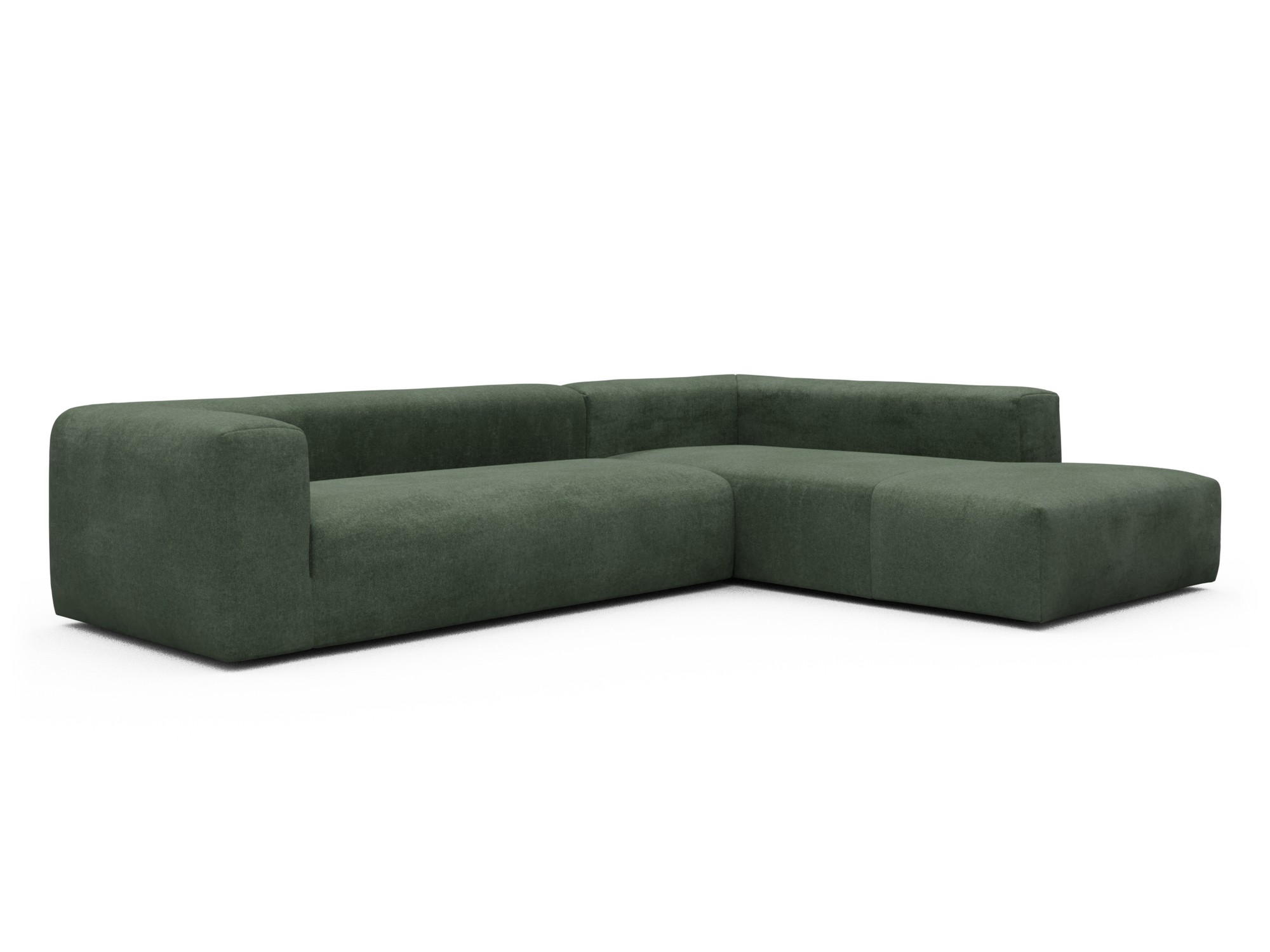 Skandi Home Ecksofa Fred Relax-Ecke rechts mit 2,5-Sitzer Casone-Forest-Green moebelfaktor