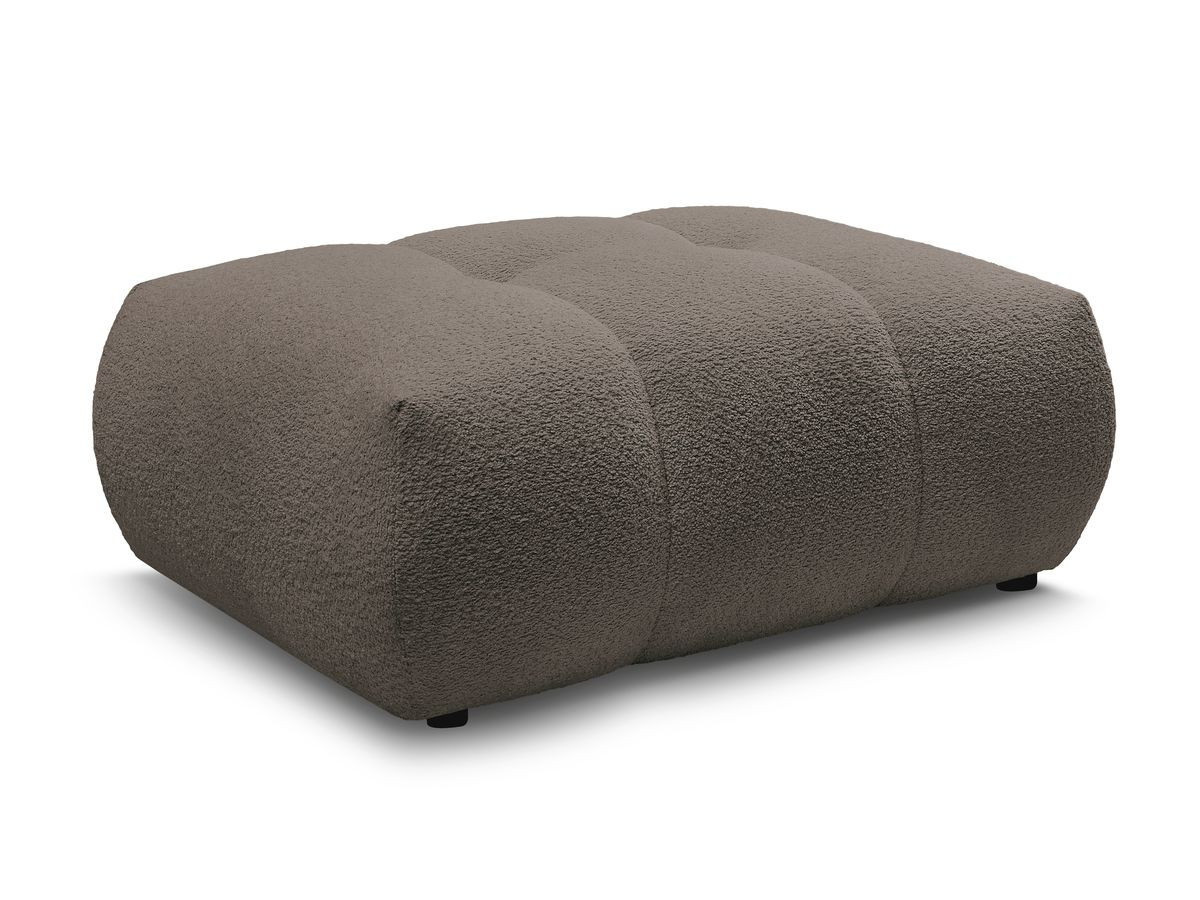 Bobochic Fuji Pouf Bouclé-Stoff Braun