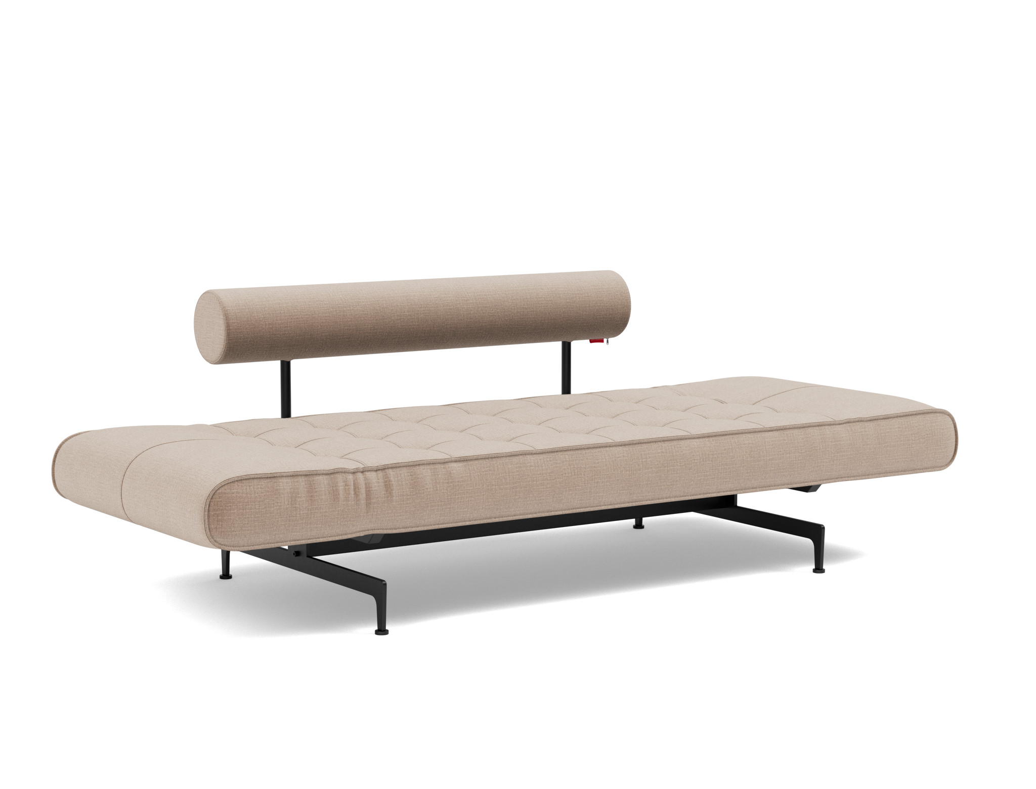 Tagesbett Ghia Chenille Esina 417-Mocha Beine Laser schwarz