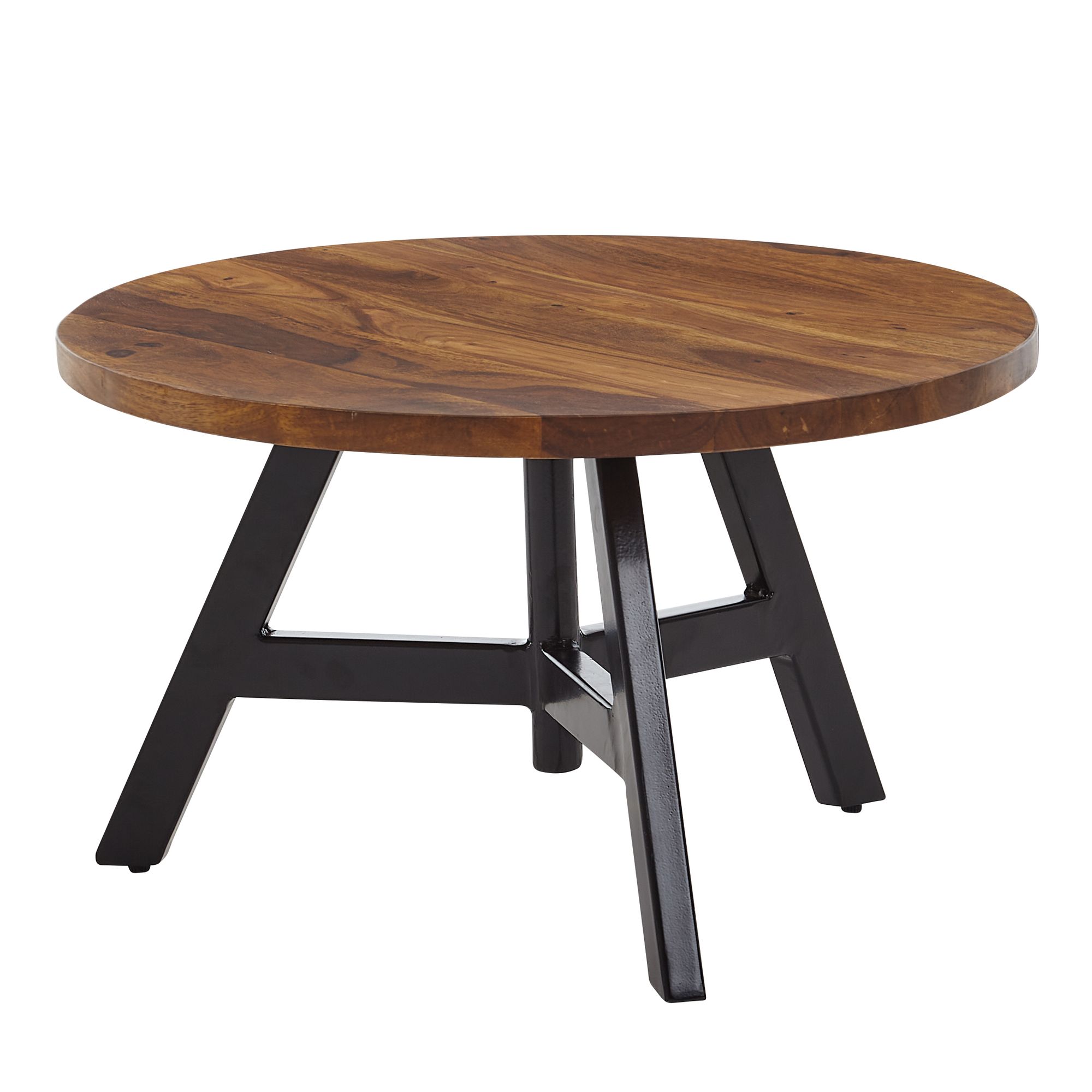 Couchtisch Nesjar Sheesham Massivholz Ø 60 cm