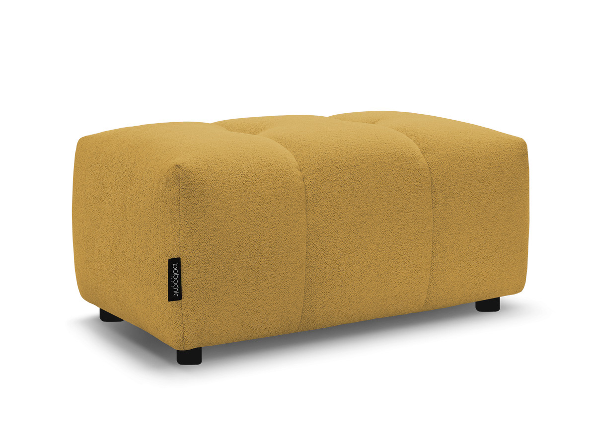 Bobochic Roxelane Pouf Melange-Stoff Gelb