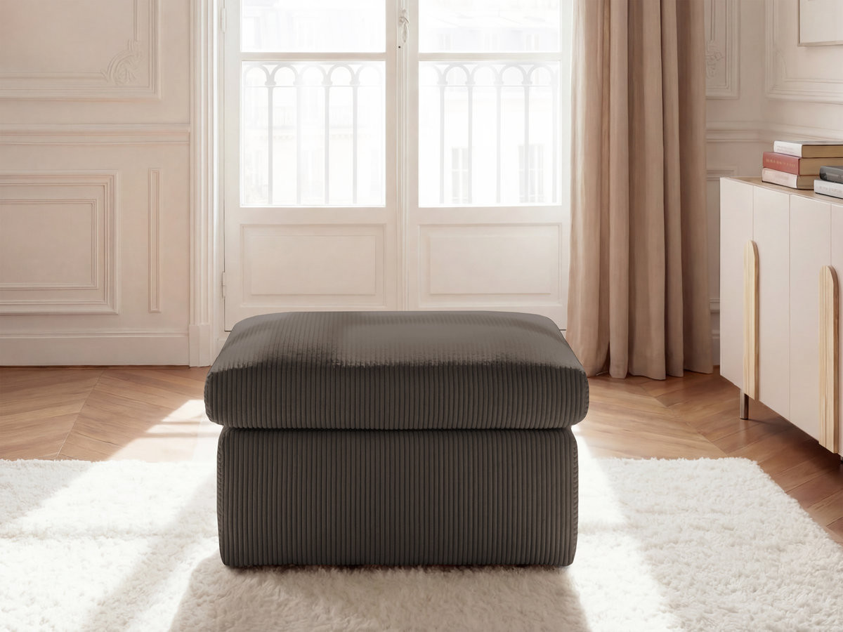 Bobochic Enore Pouf Cordsamt Taupe