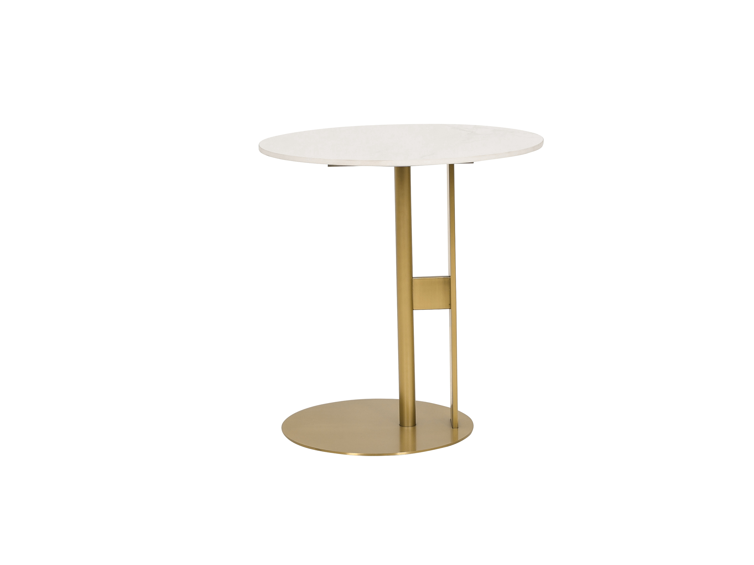 Livin Hill Couchtisch Set Modig Goldene Beine, weiße Tischplatte M53