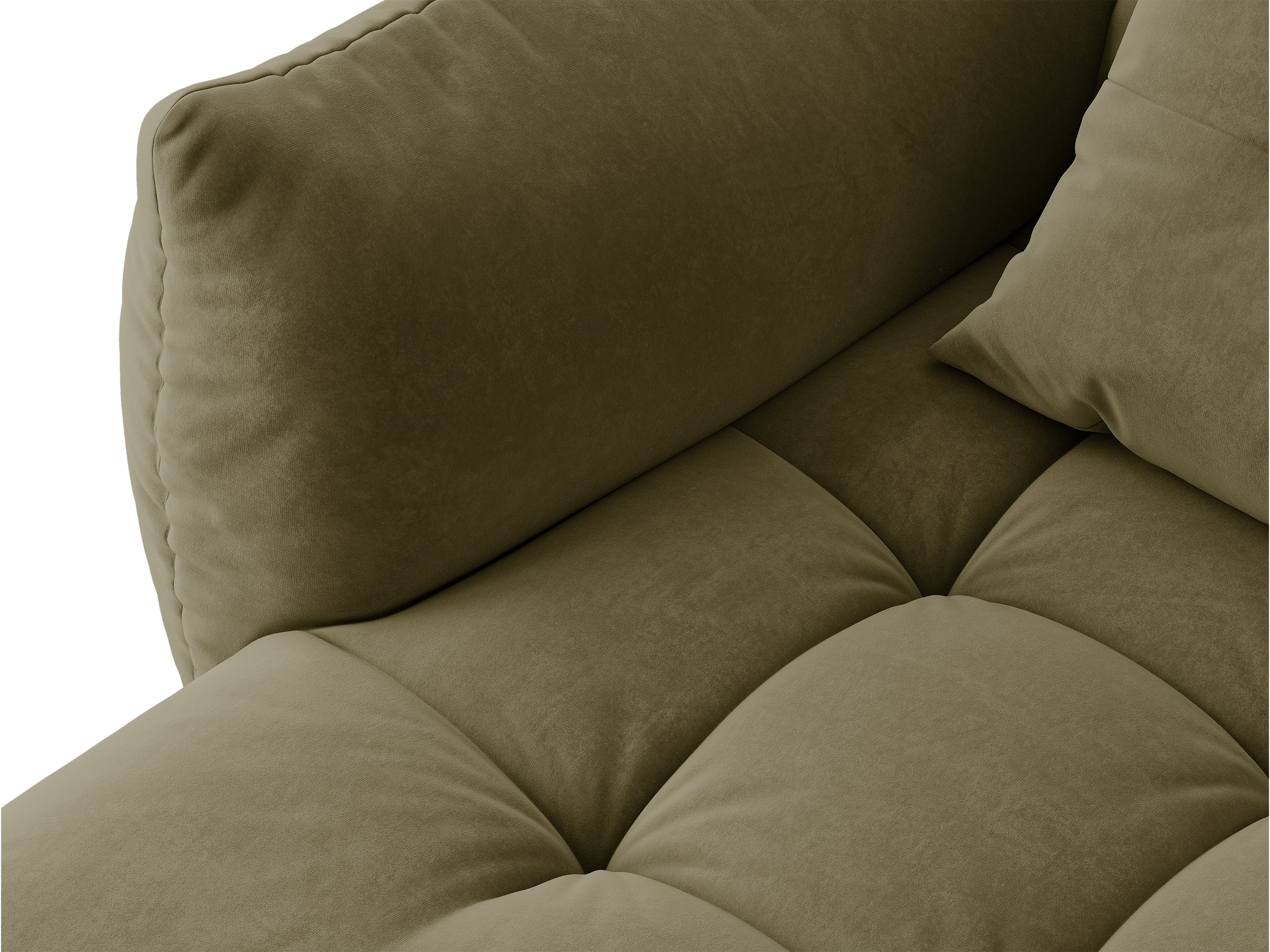 Micadoni Bloom Sofa Links Samt Casino Hellgrün