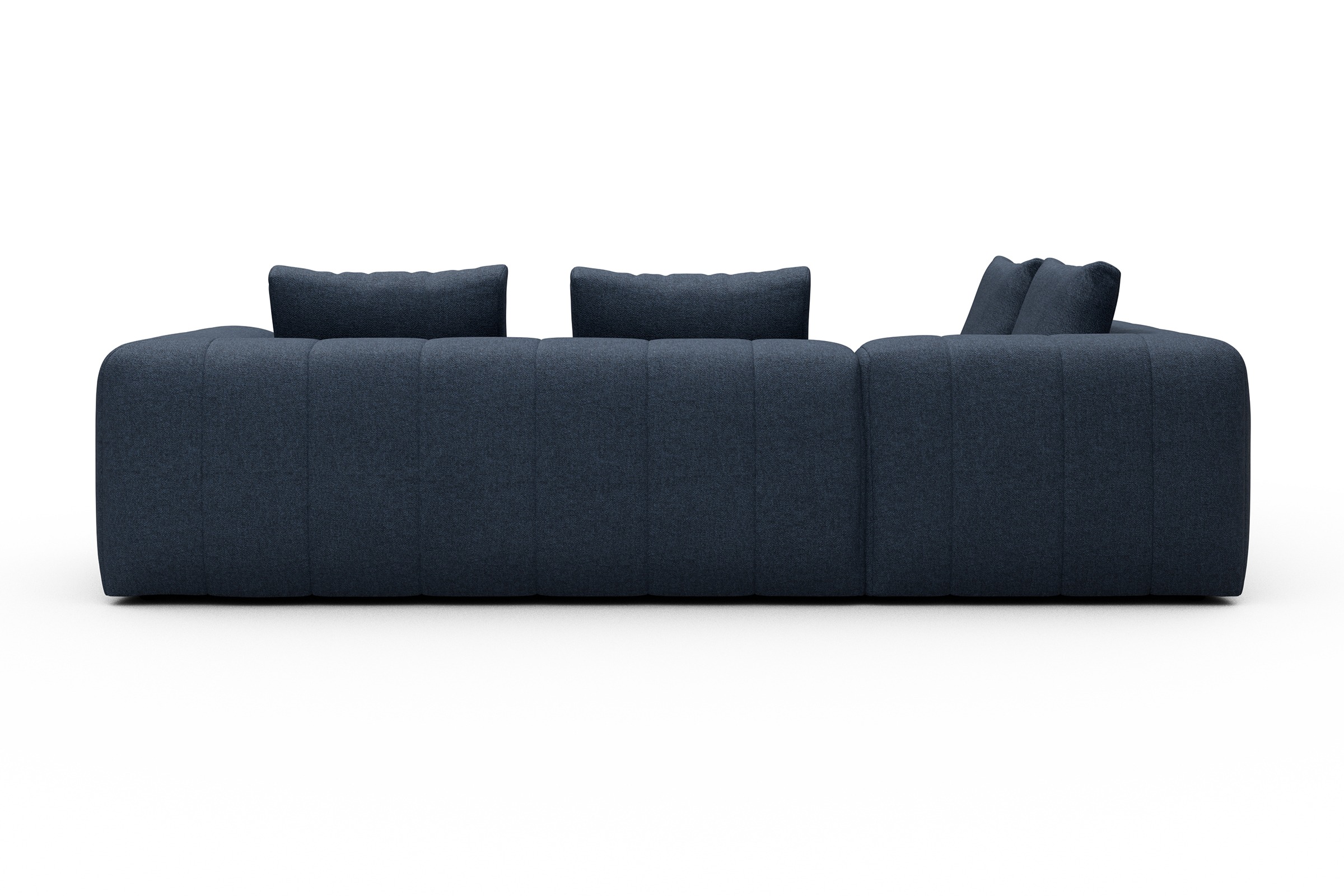 Ecksofa Hugo 2x 2,5-Sitzer Armlehne rechts Sama-Deep-Blue