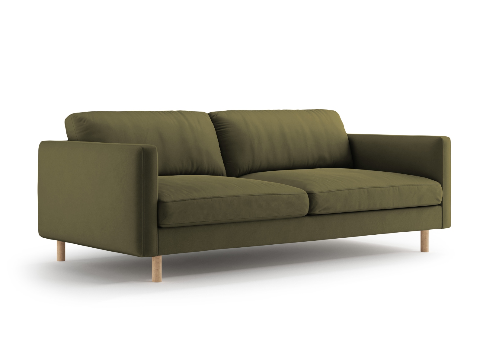 Micadoni Sofa Eden 4-Sitzer Samt Moßgrün Melange