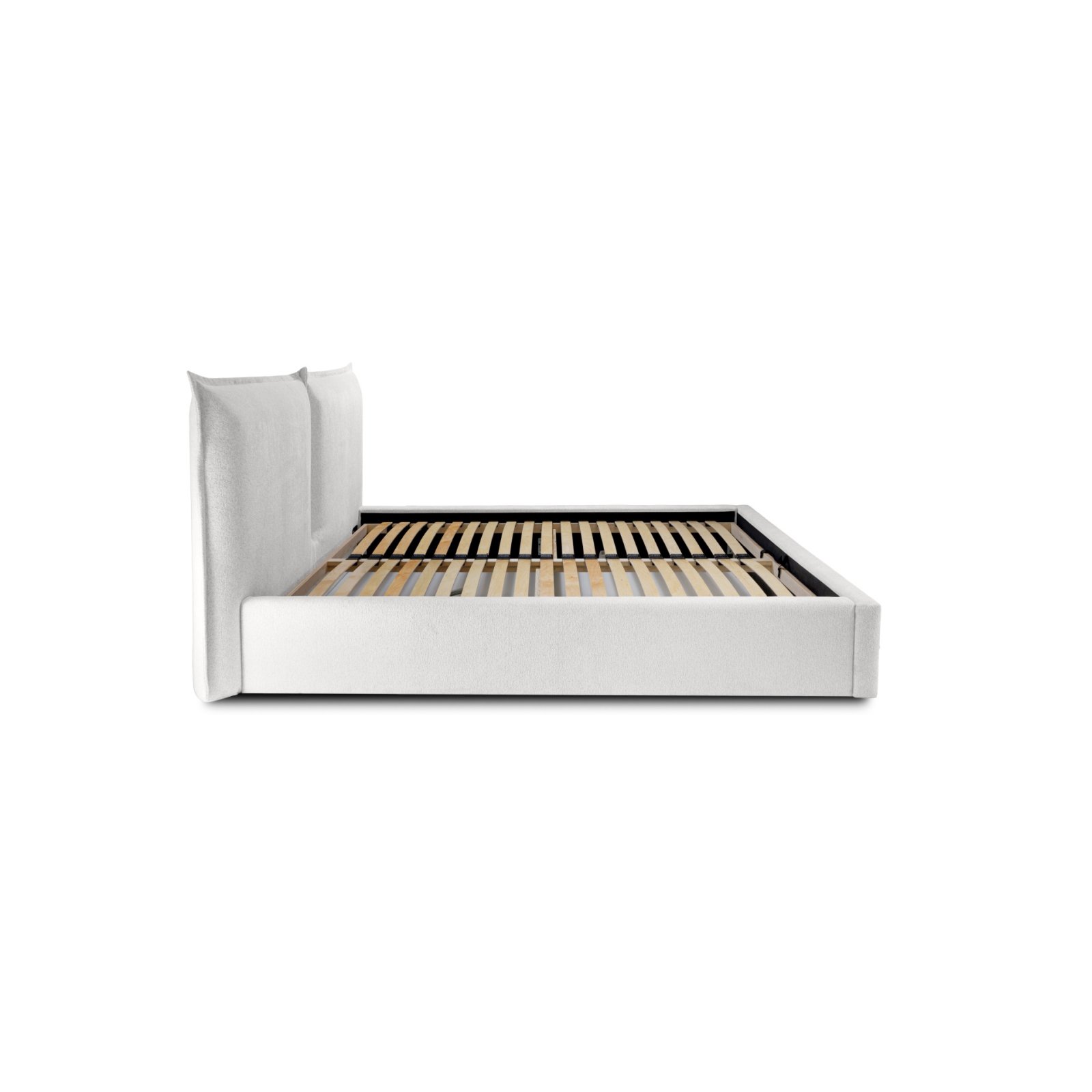 Polsterbett Verona Flachgewebe 180x200 mit Metallrahmen Raven 21