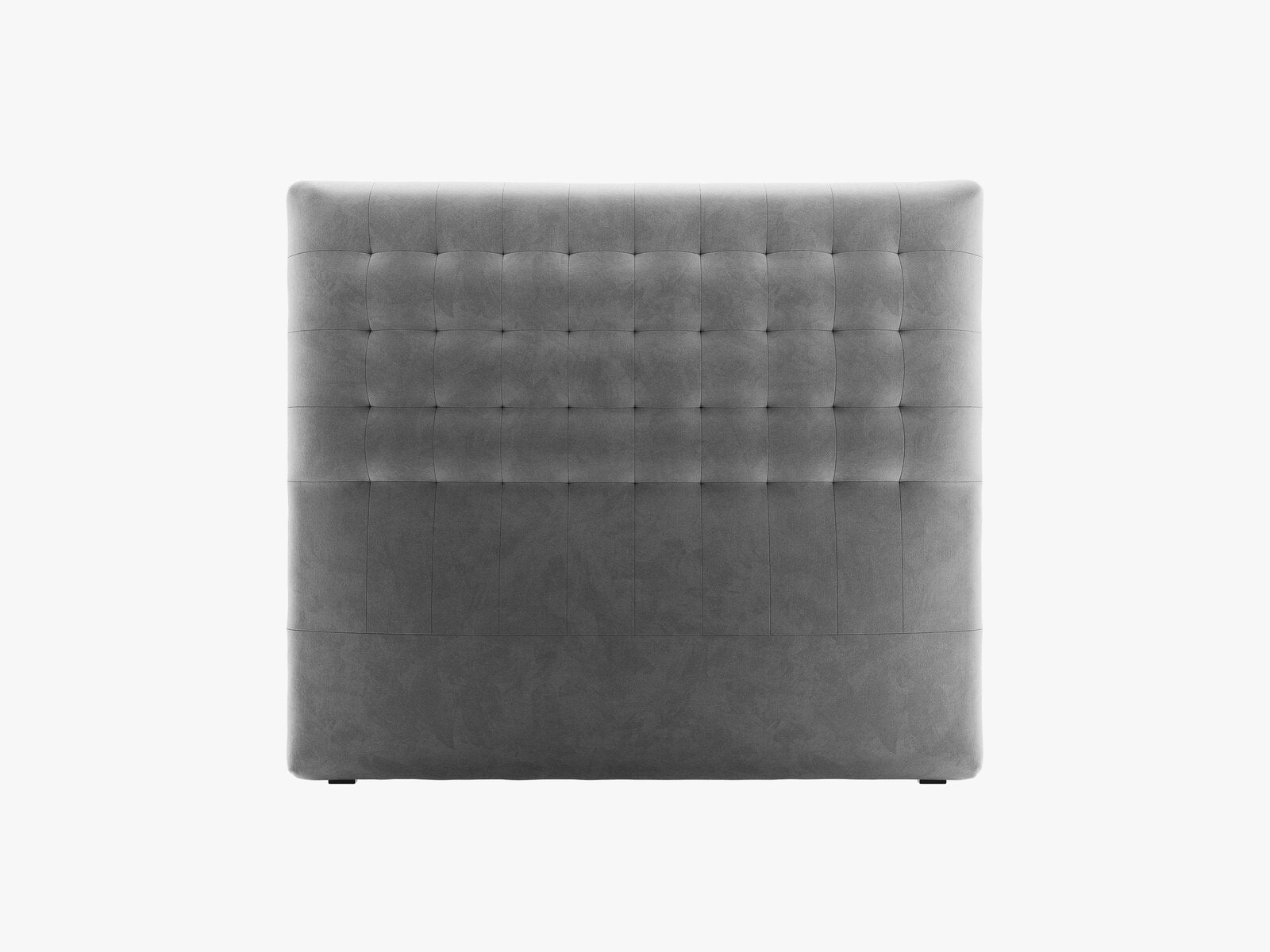 Micadoni Nova Samtiger Kopfteil 120 cm (H 120 cm) Samt Paris Grau 140x120
