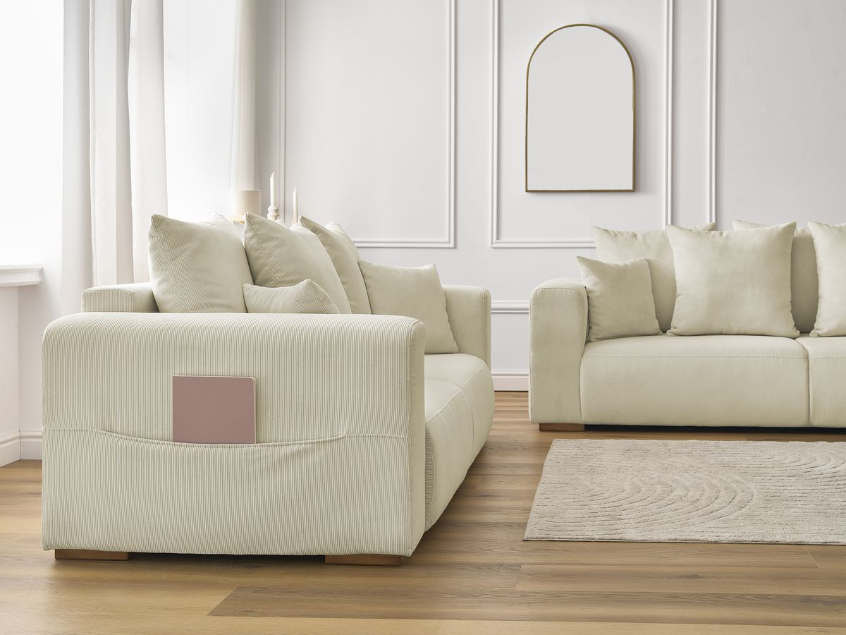 Bobochic Sidonie Sofa 5-Sitzer Cordsamt Beige