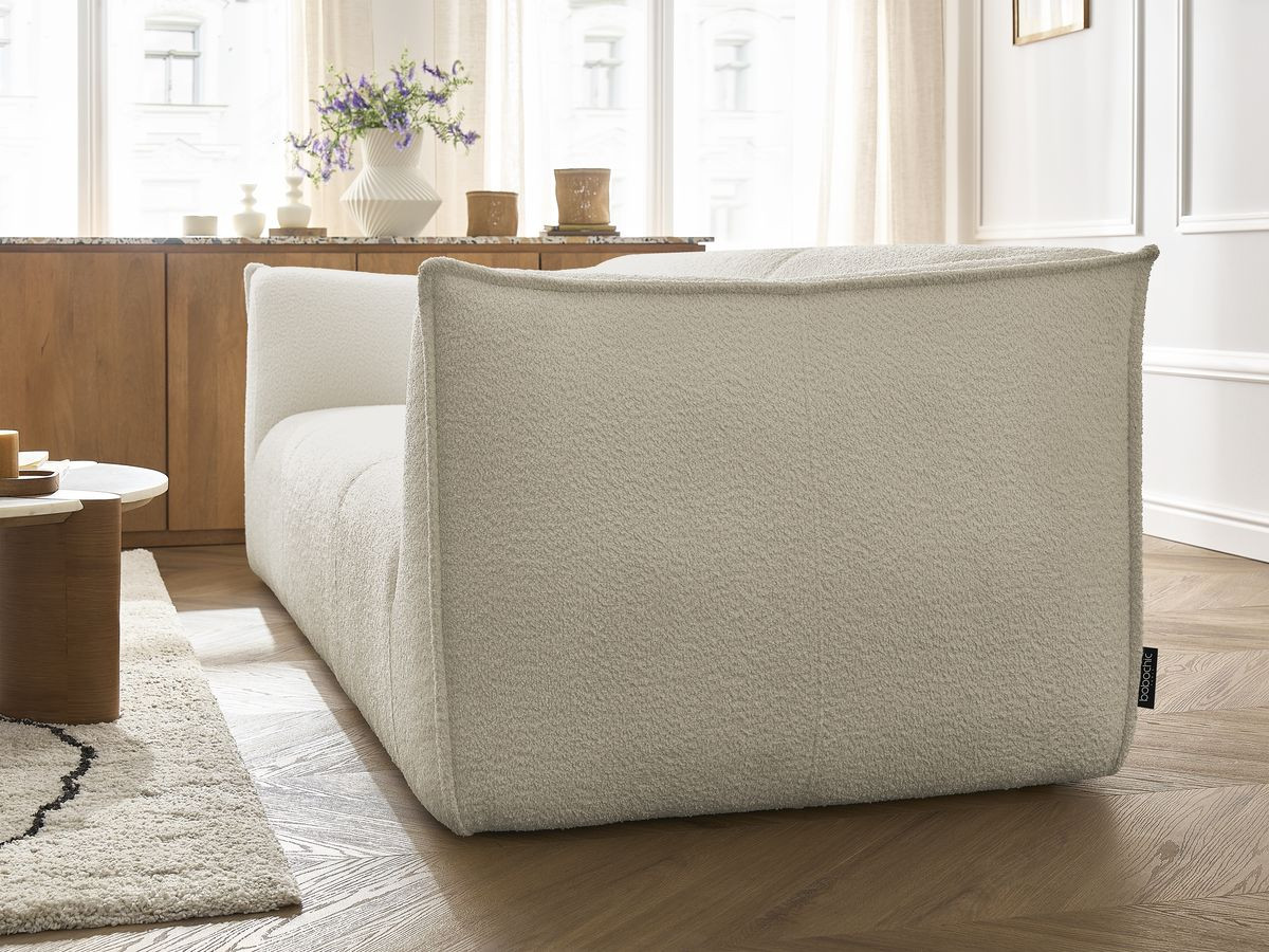 Bobochic Giorgia Sofa 5-Sitzer 534 × 100 cm Bouclé-Stoff Beige