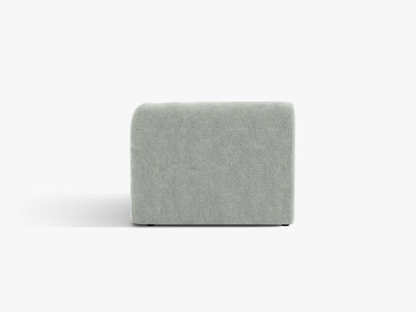 Micadoni Eckmodul Miley 1-Sitzer Rechts Chenille Eden Silber
