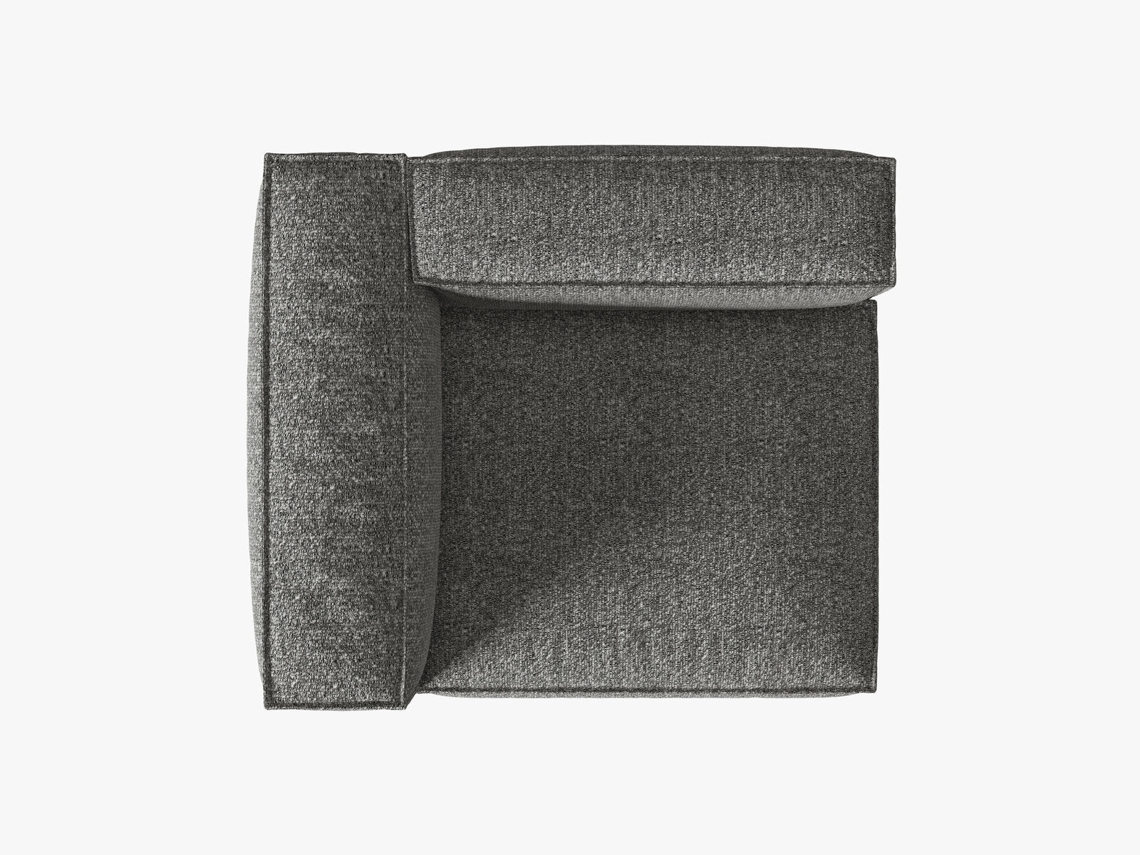 Micadoni Eckmodul Groß Nuria 1-Sitzer Links Boucle Graphit