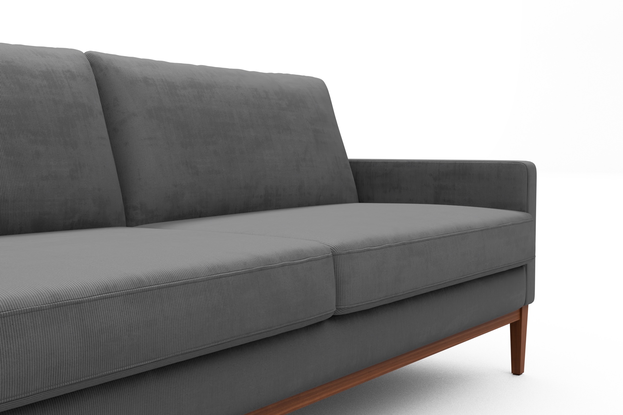 Sofa Bodo 2,5-Sitzer Cordufine-Grey