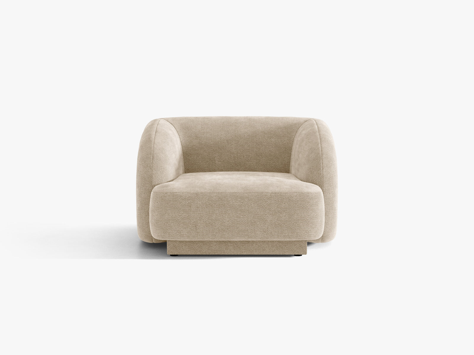 Micadoni Sessel Miley 1-Sitzer Chenille Eden Beige