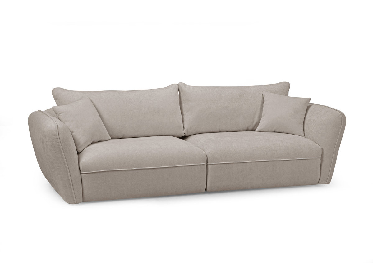 Bobochic Luigi Sofa 3-Sitzer Strukturstoff Beige