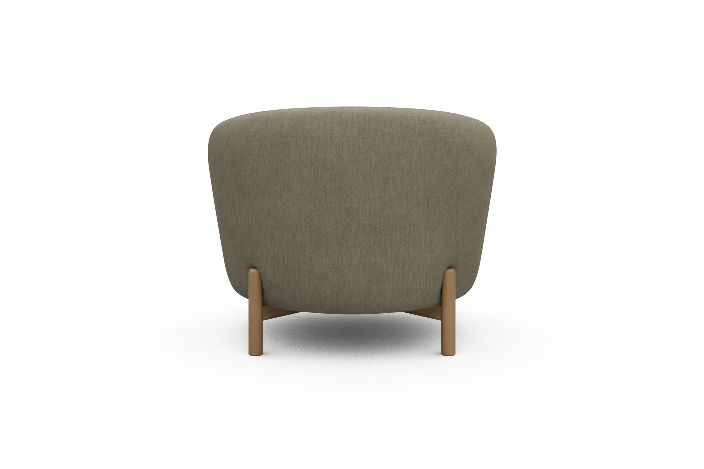 Sessel Ronda Holzbeine Eiche Natur Vivus-Dusty-Sand