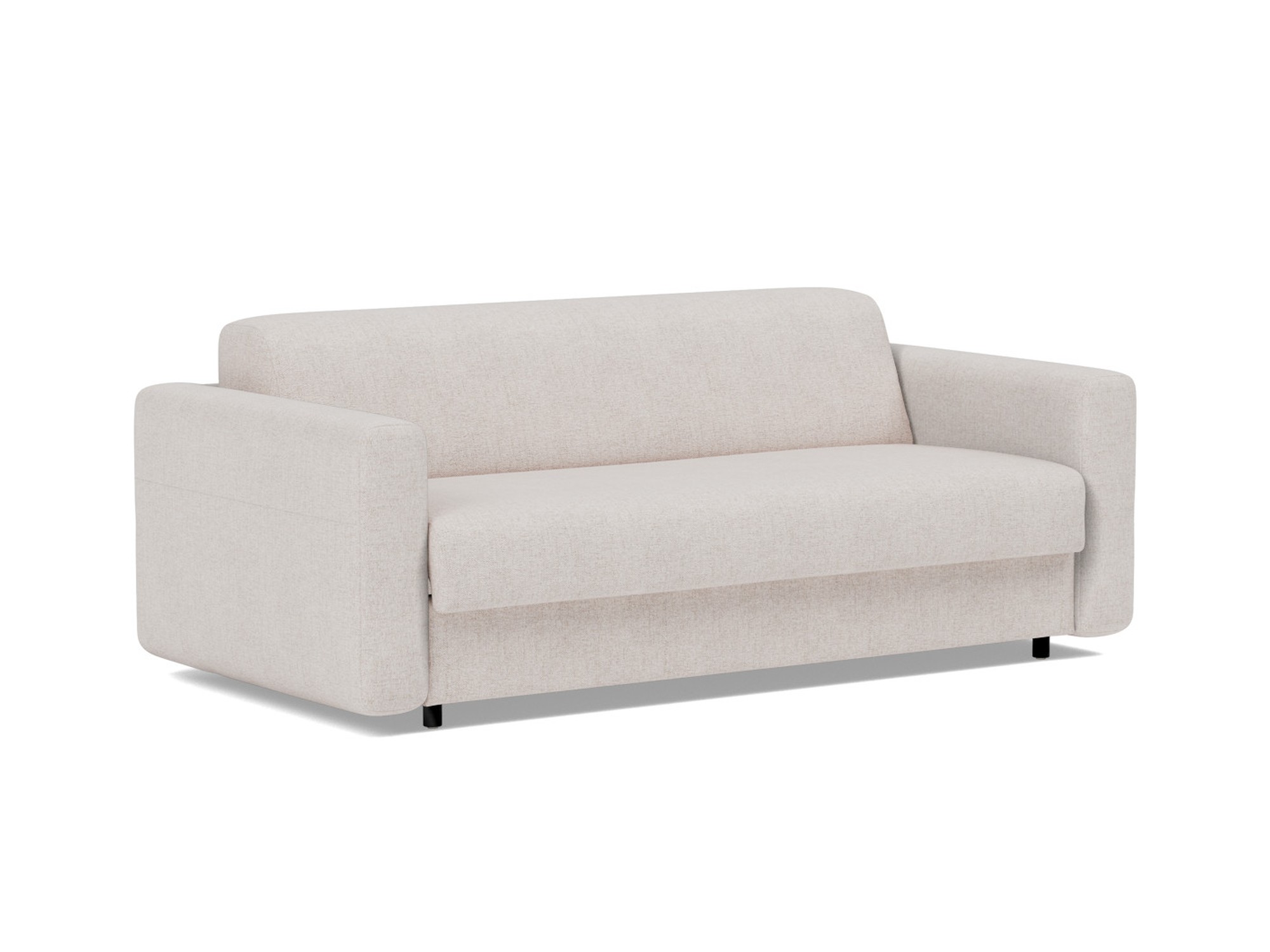 Schlafsofa Killian mit Taschenfederkernmatratze 140 Strukturierter Stoff Weda 300-Weda-Sand