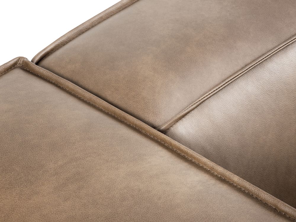 Cosmopolitan Design Ecksofa Turin 5-Sitzer Leder Granada Dunkelbeige Rechts