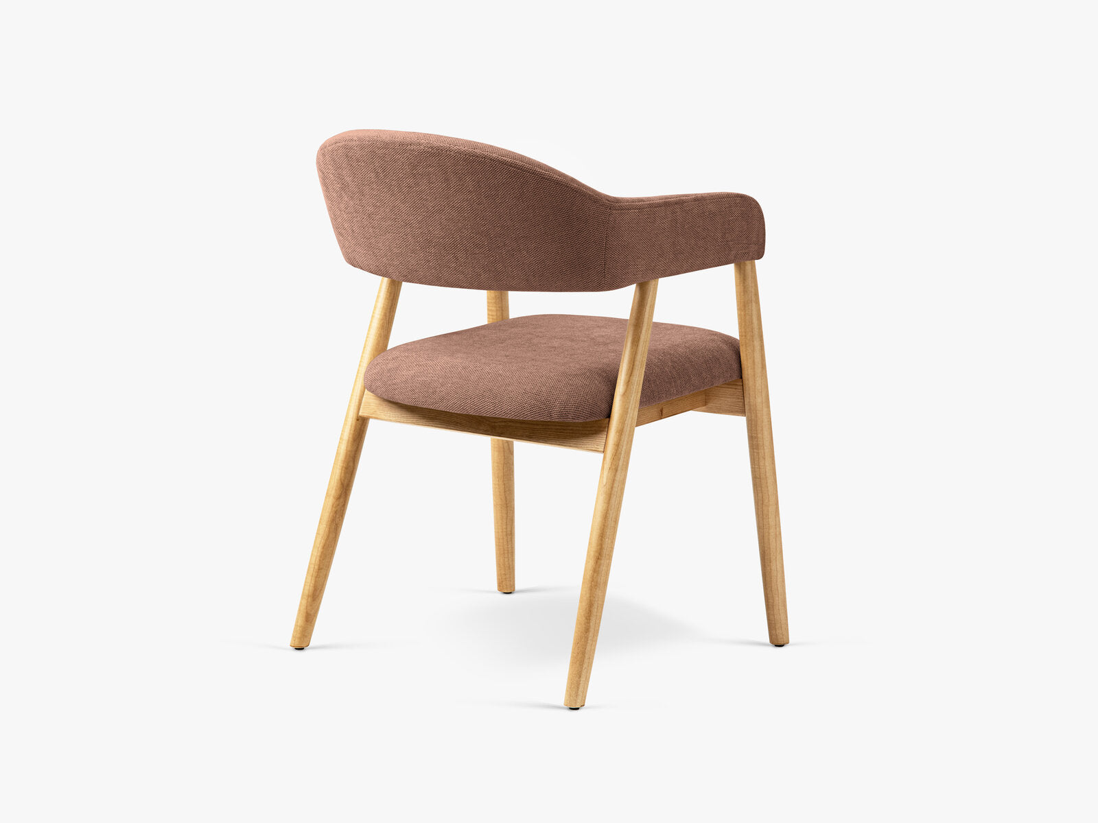 Micadoni Adra Samtiger Stuhl 56 cm (H 77 cm) [CH_ADRA] Chenille Rebel Dunkelrosa