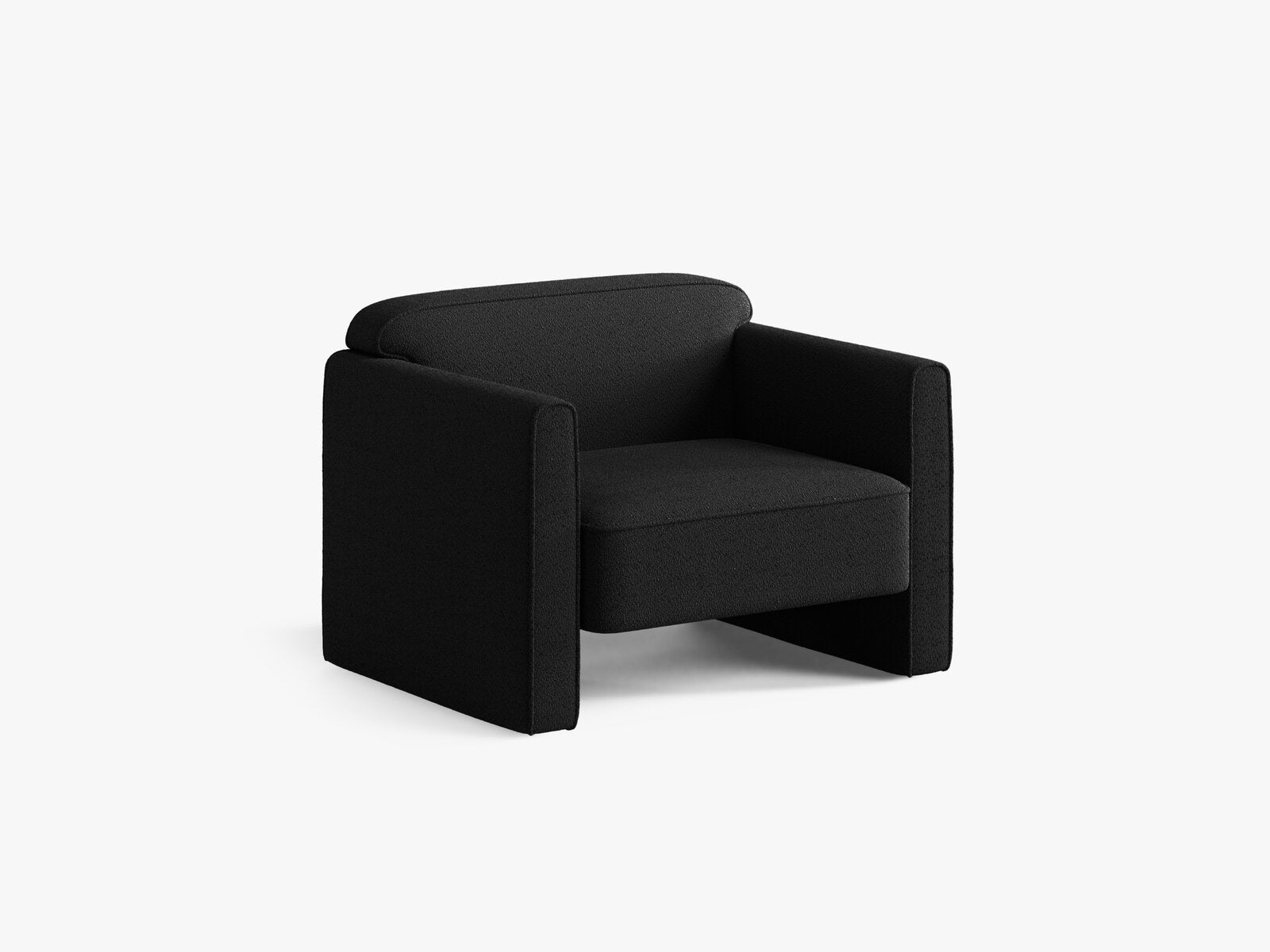 Micadoni Sessel Abby Boucle Coral Schwarz