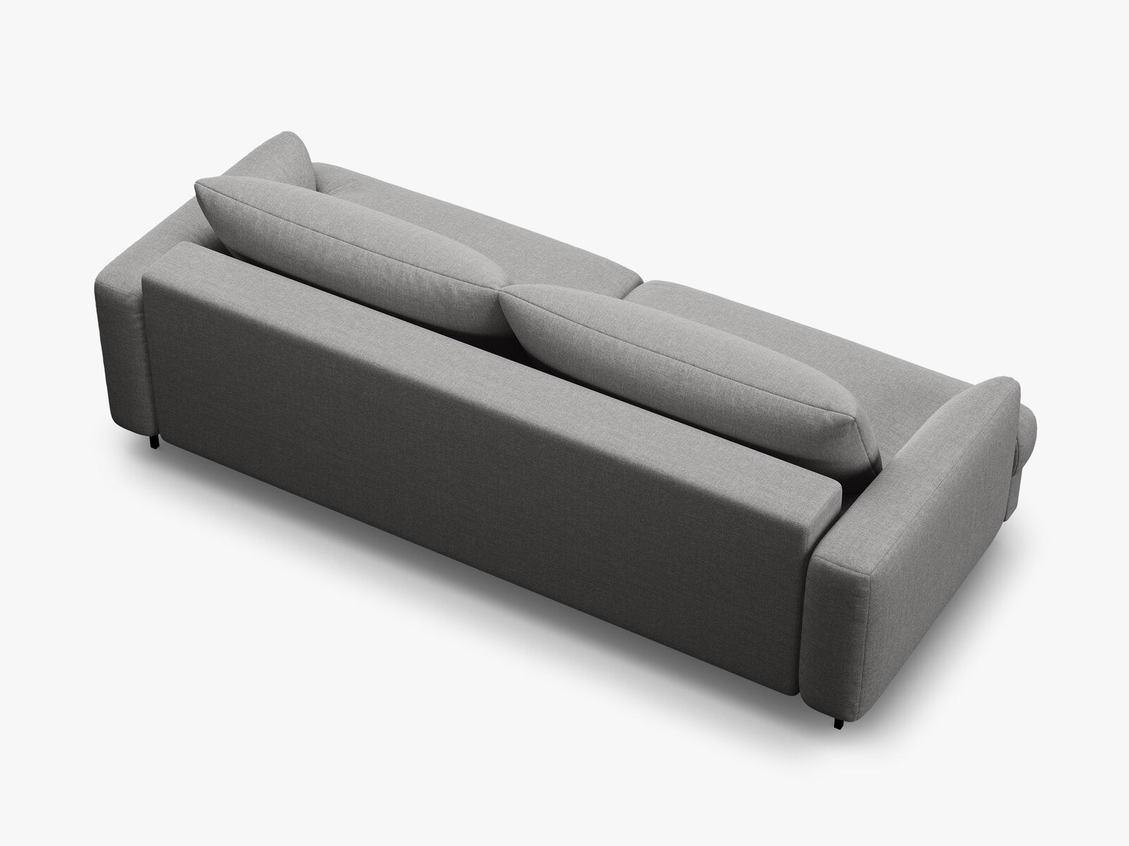 Micadoni Naomi Sofa Mit Bettfunktion Und Stauraum Strukturierter Stoff Liberty Asche Melange