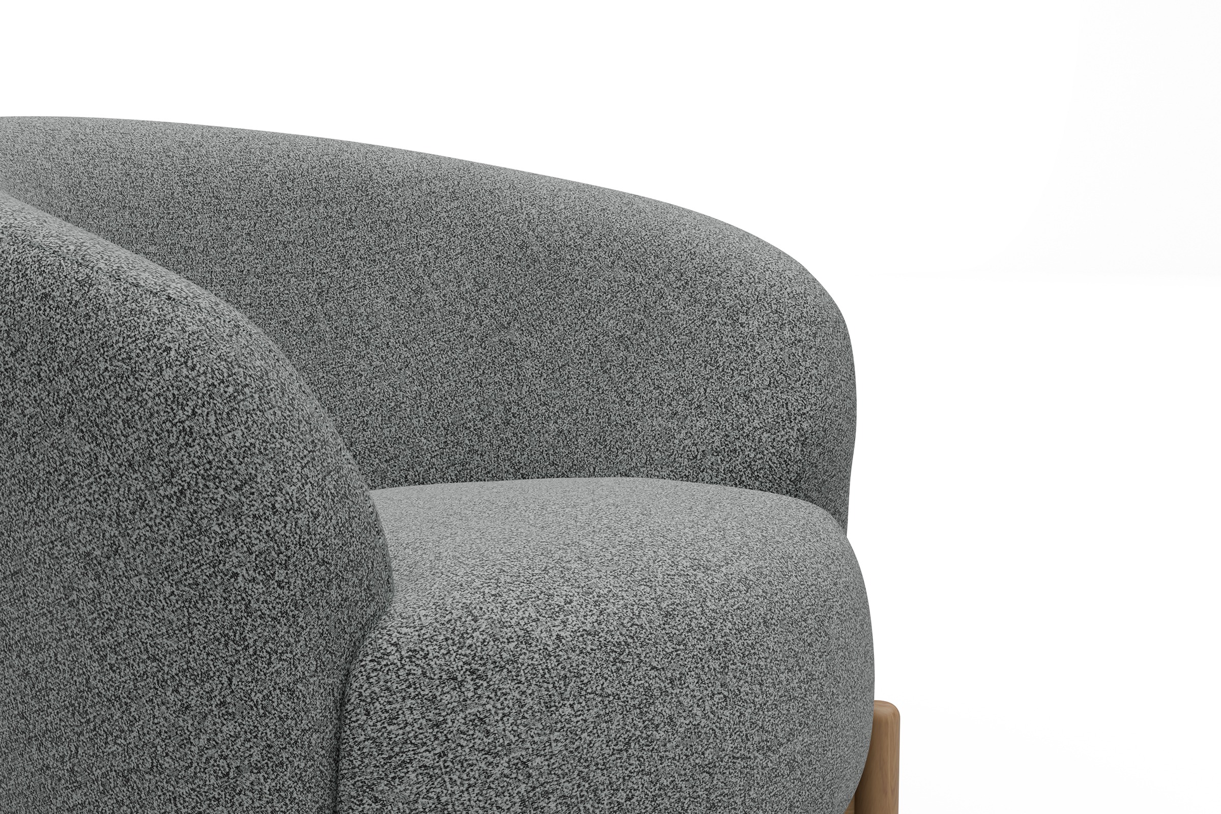 Sessel Ronda Holzbeine Eiche Natur Aivi-Gravet-Grey