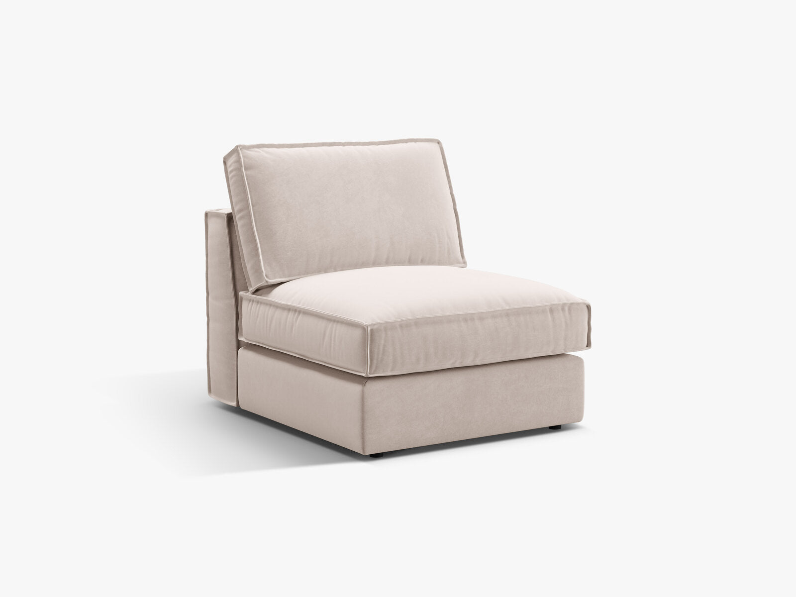 Micadoni Mittelmodul Pola Samt Salvador Beige