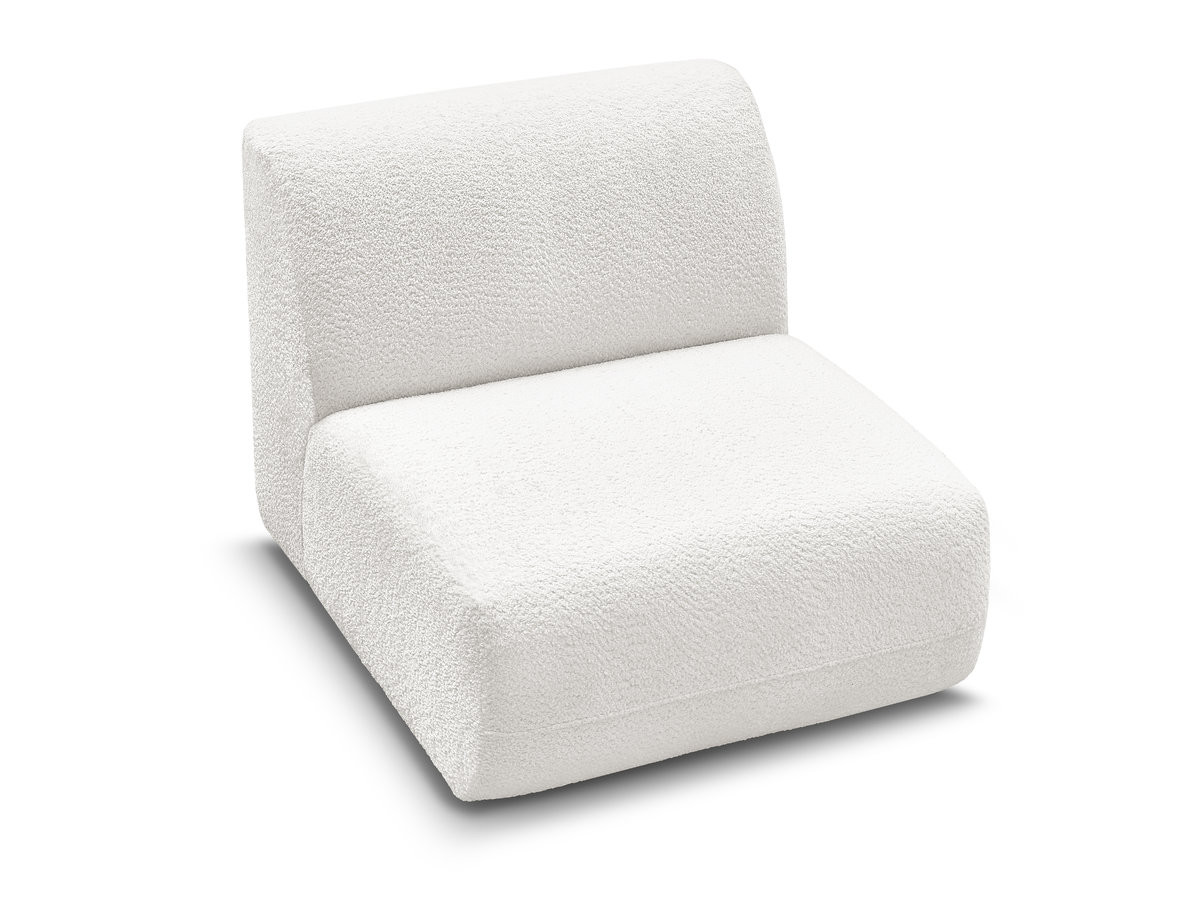 Bobochic Anda Sofamodul 1-Sitzer 84 × 103 cm Chenille Weiß