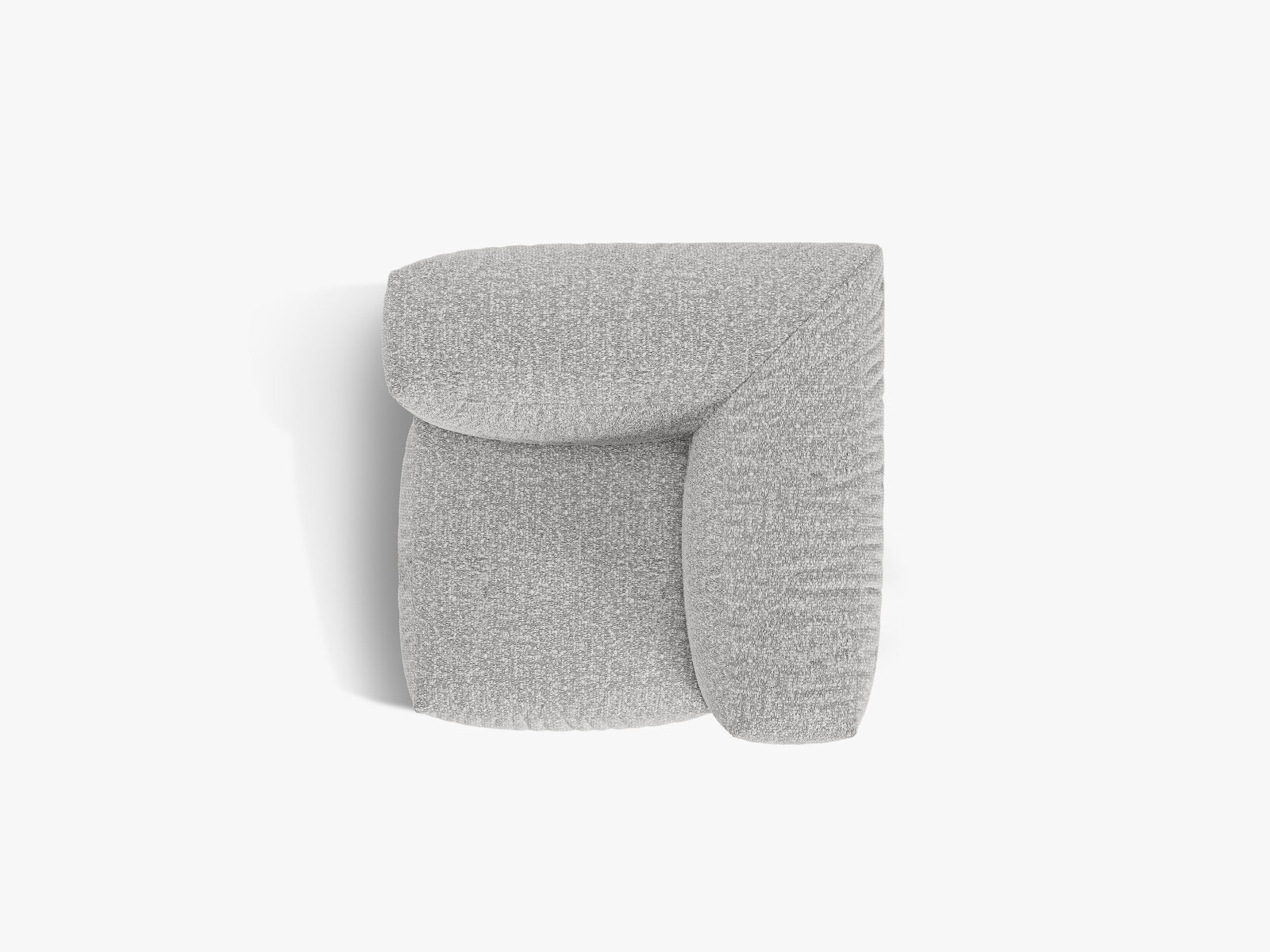 Micadoni Eckmodul Martina 1-Sitzer Klein Boucle Monet Silber