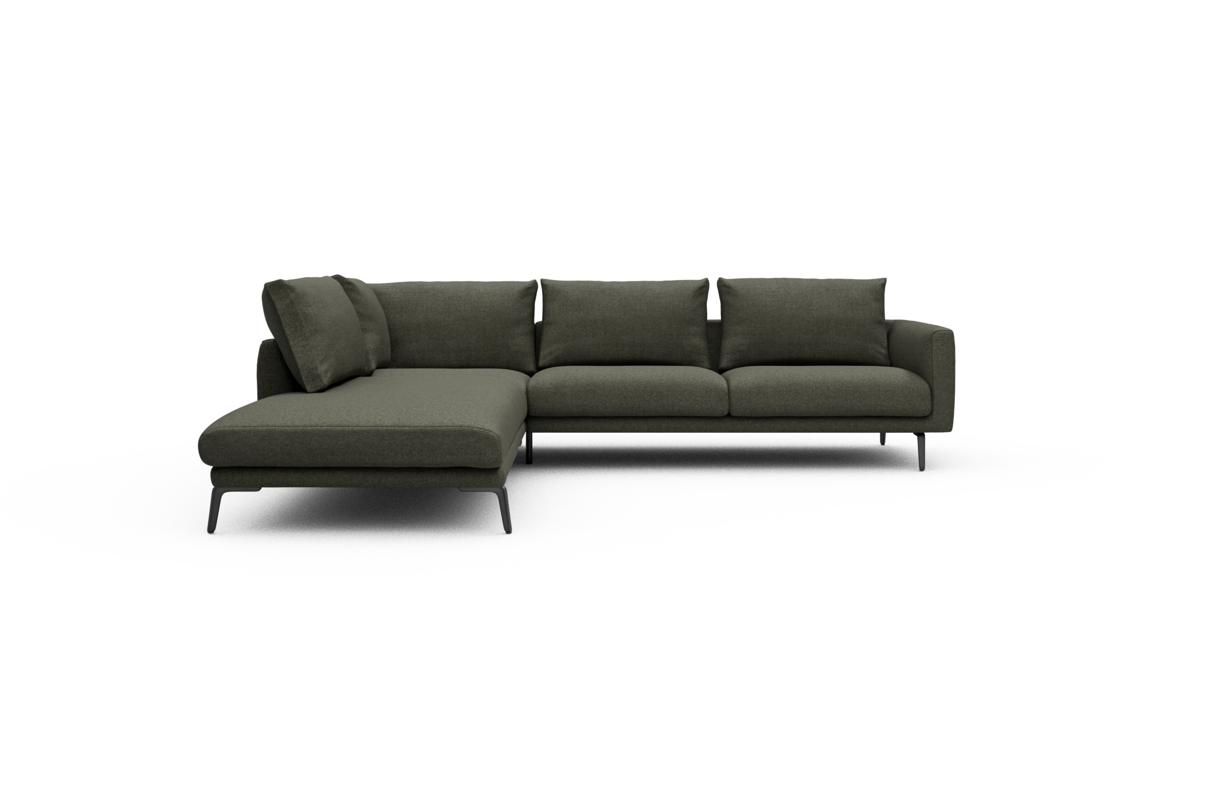 Skandi Home Ecksofa Karl Relax-Ecke links mit 2,5-Sitzer Sama-Winter-Moss moebelfaktor