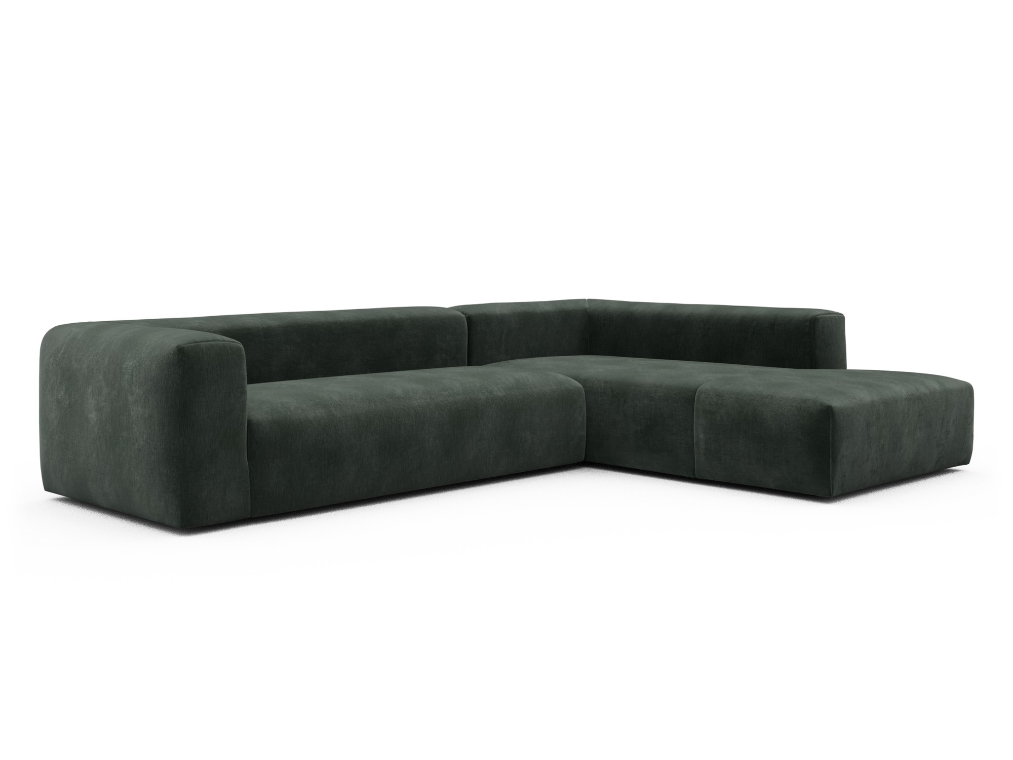 Skandi Home Ecksofa Fred Relax-Ecke rechts mit 2,5-Sitzer Smooth-Laurel-Green moebelfaktor