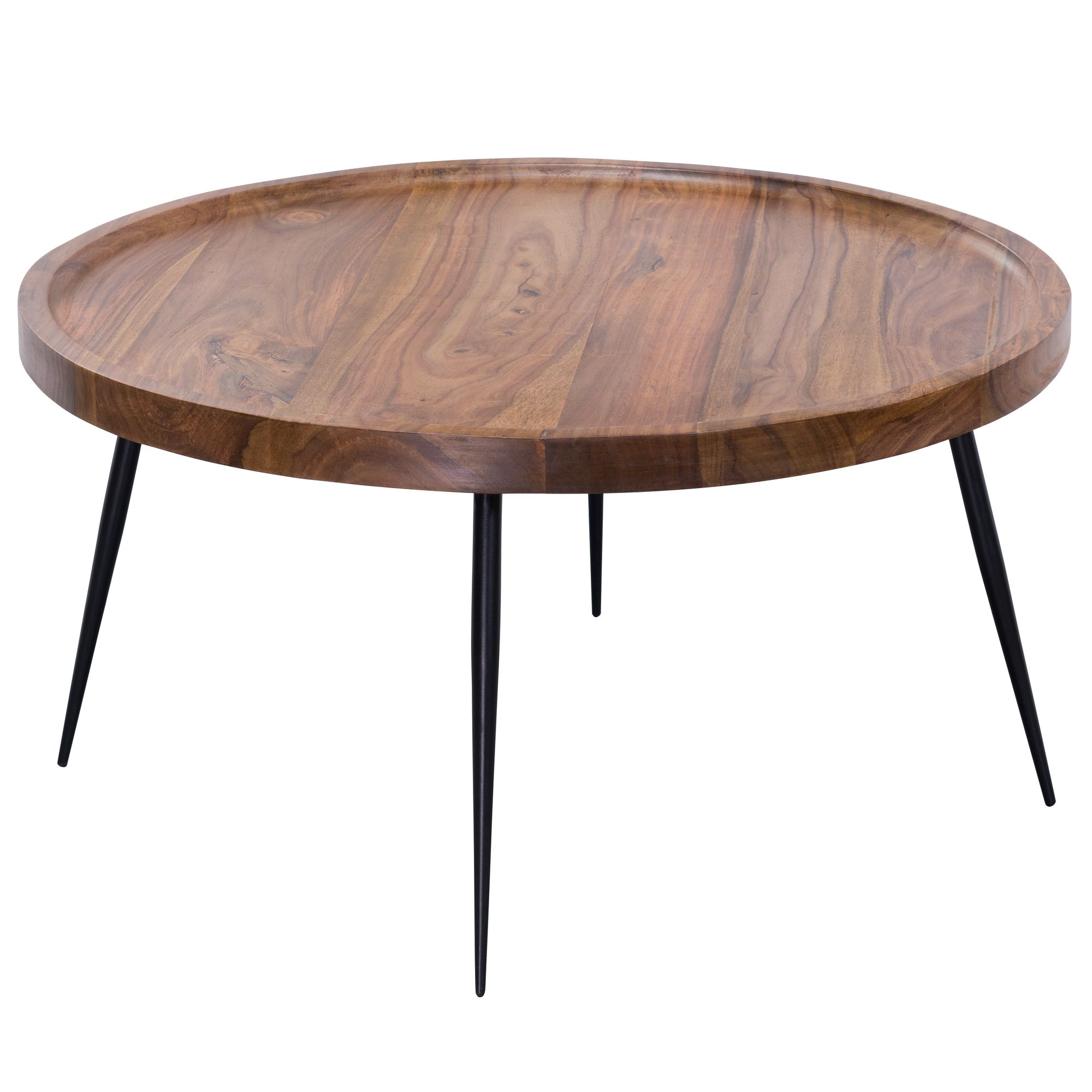 Couchtisch Guldborg Sheesham Massivholz Ø 75 cm