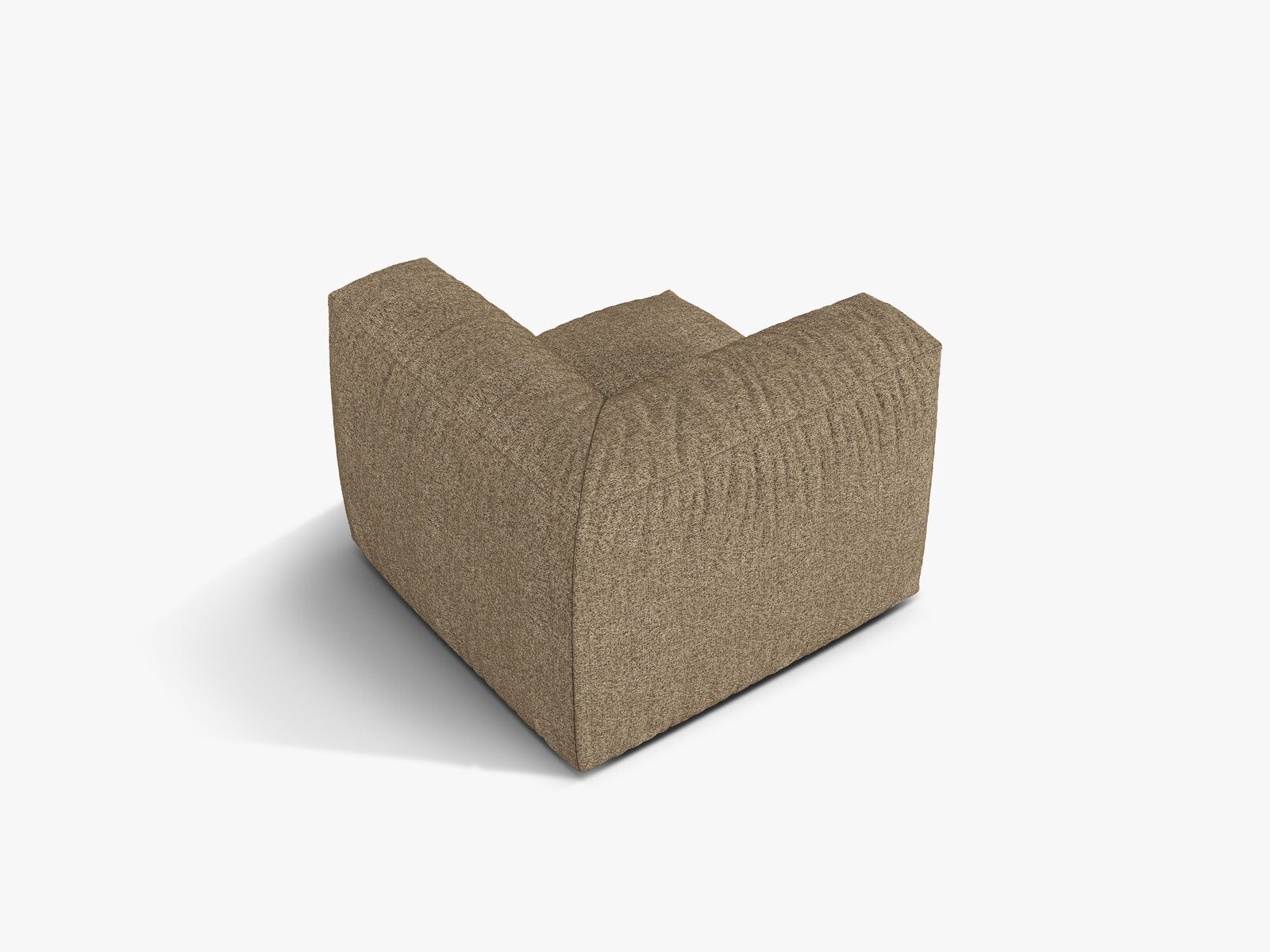 Micadoni Eckmodul Martina 1-Sitzer Klein Boucle Monet Cappuccino