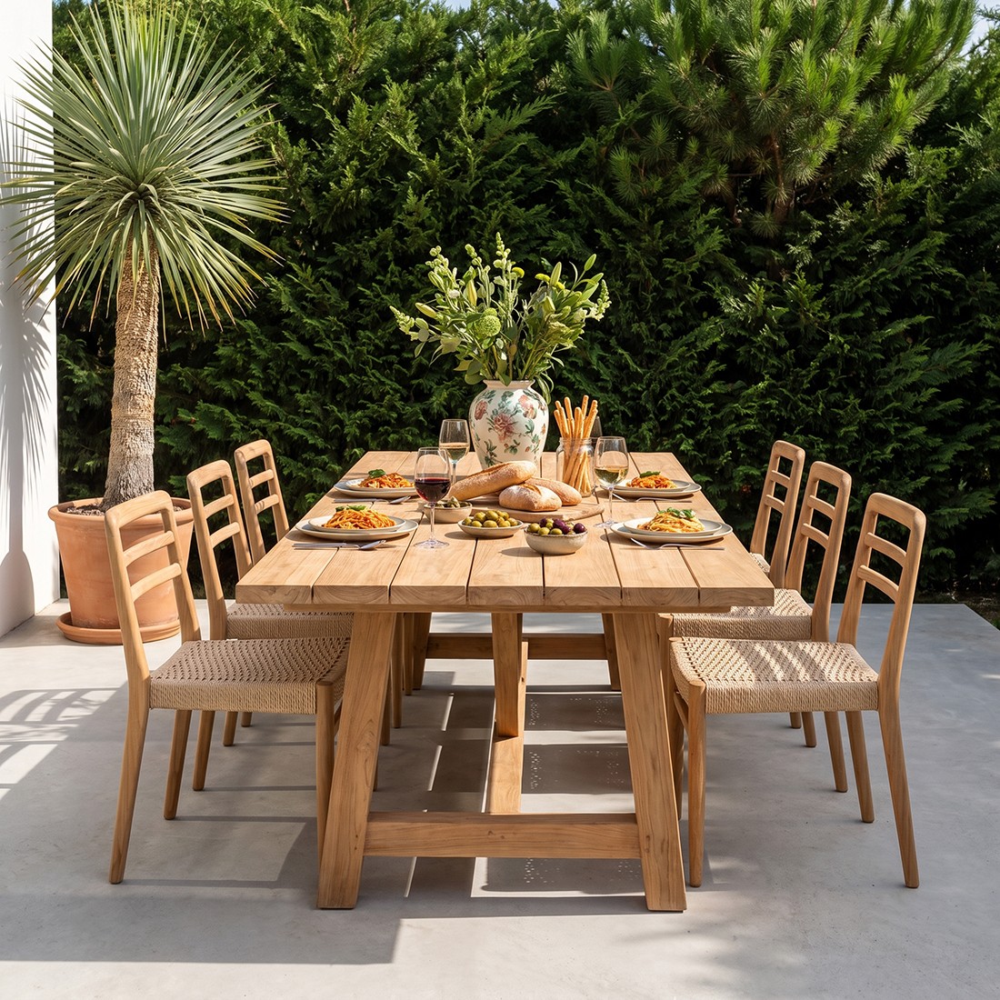 Raw Materials Verano Gartenstuhl aus Teakholz Natur