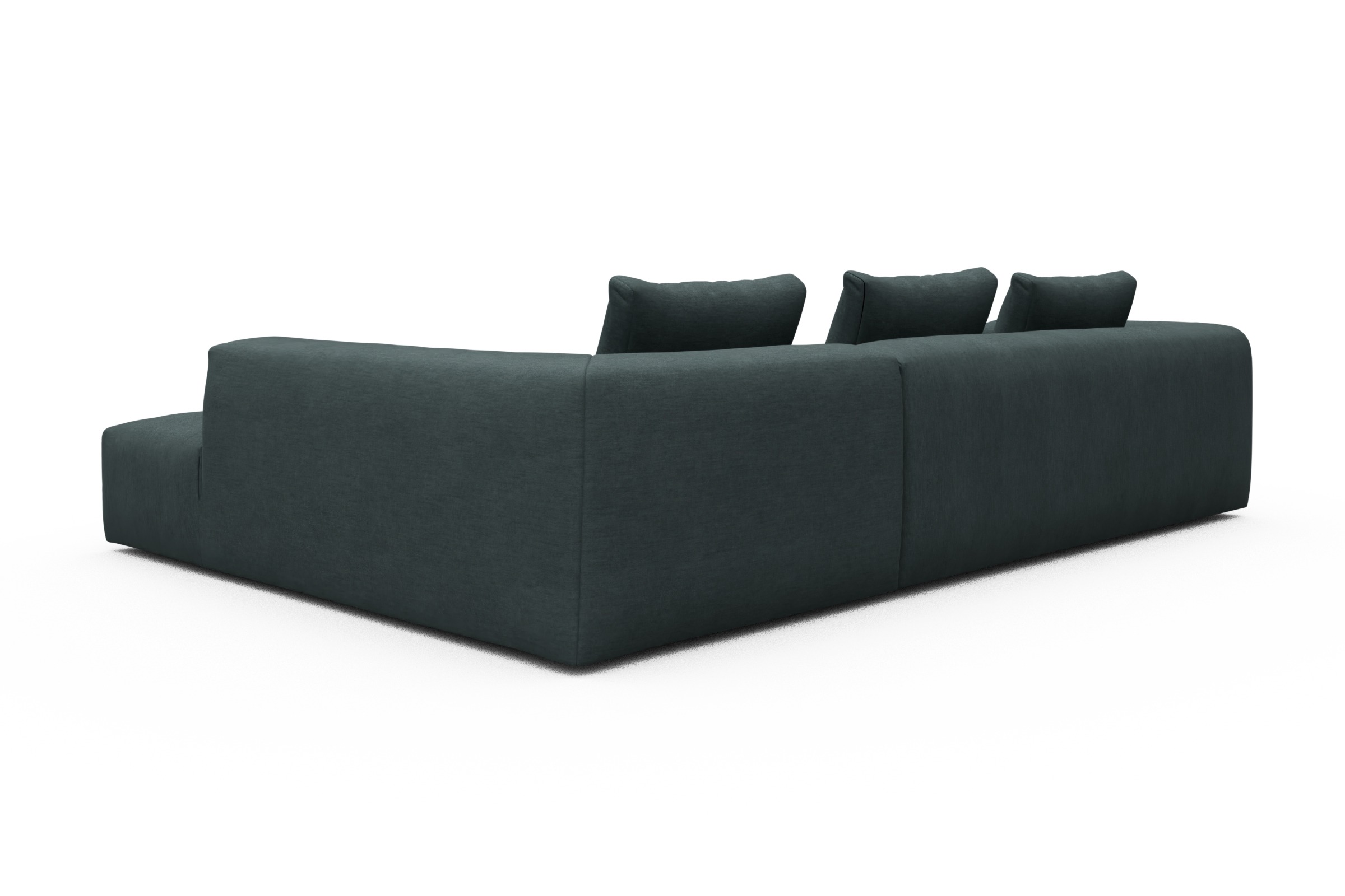 Ecksofa Fred Relax-Ecke rechts mit 2,5-Sitzer Vivus-Blue