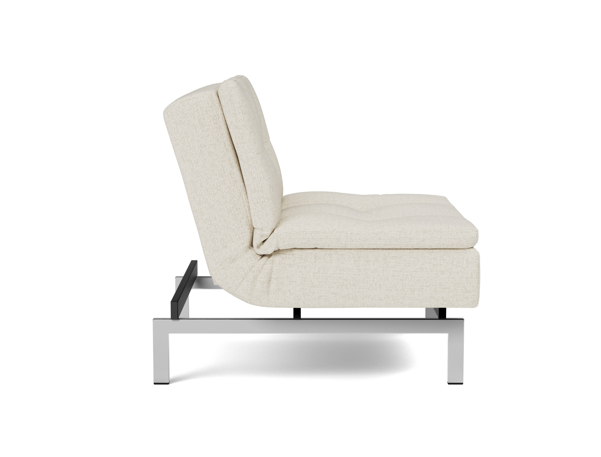 Sessel Dublexo Boucle Skandi 531-Off-White Beine Chrom