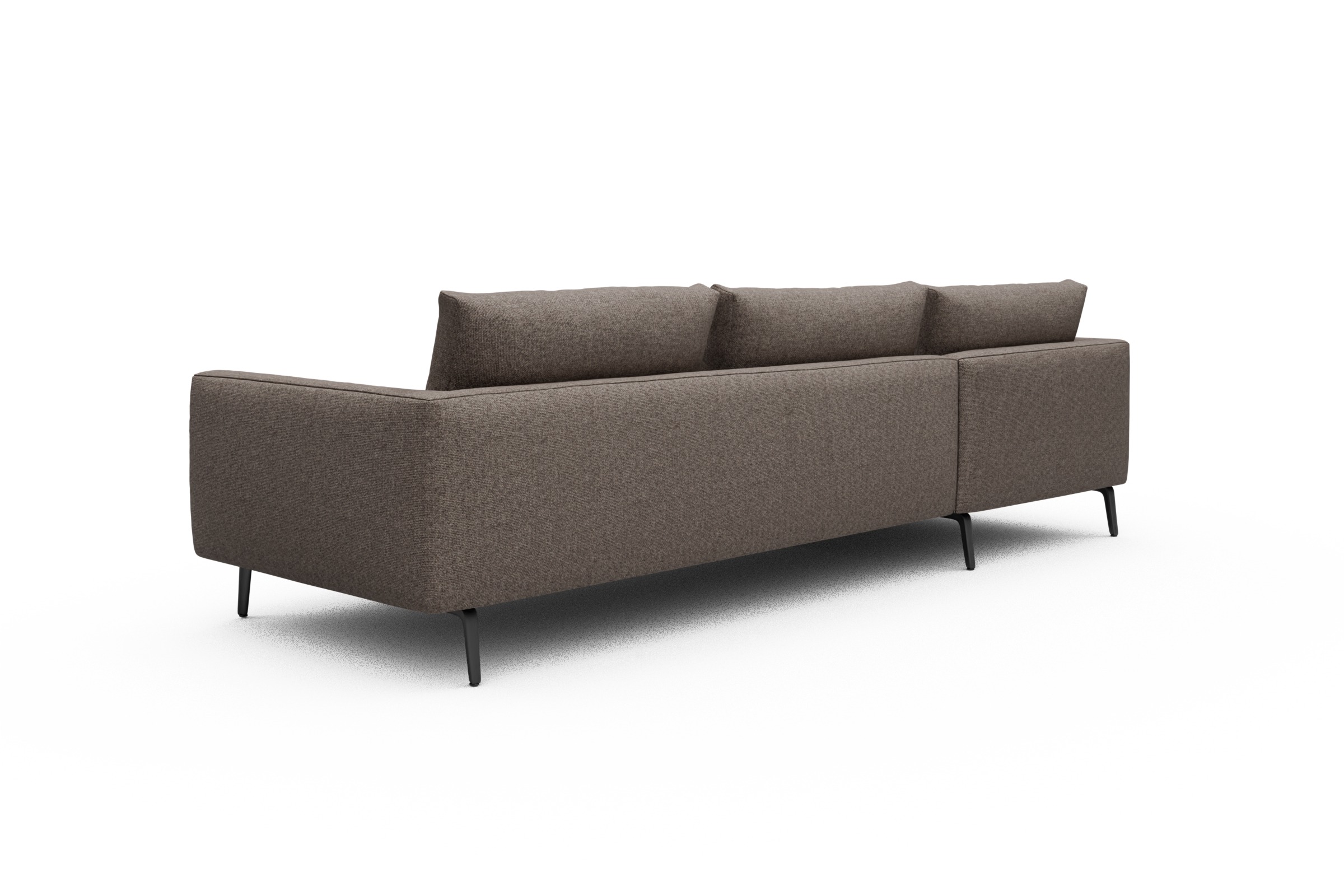 Ecksofa Karl Chaiselongue links mit 2,5-Sitzer Sama-Stone