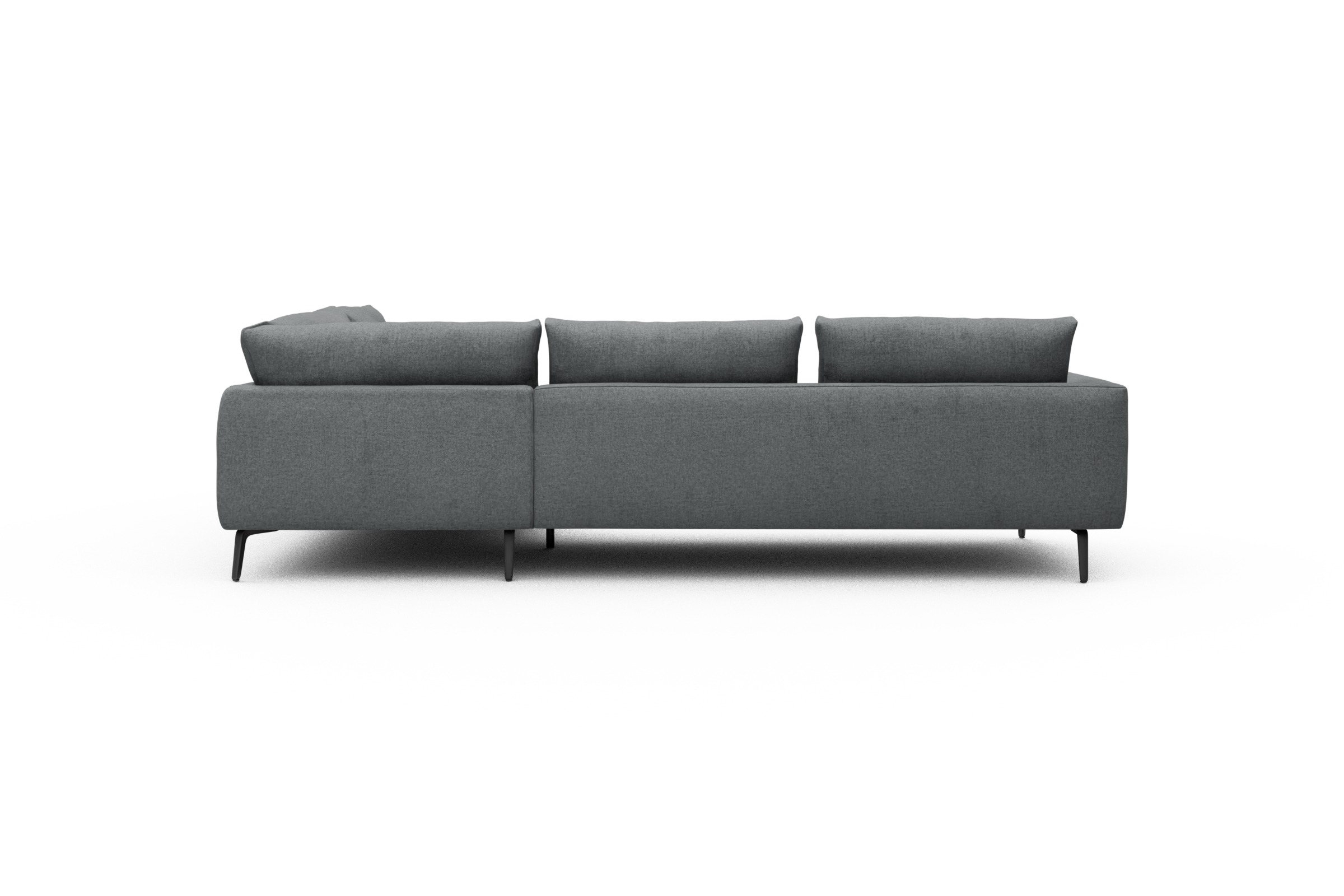 Ecksofa Karl Relax-Ecke rechts mit 2,5-Sitzer Casone-Gravel-Grey