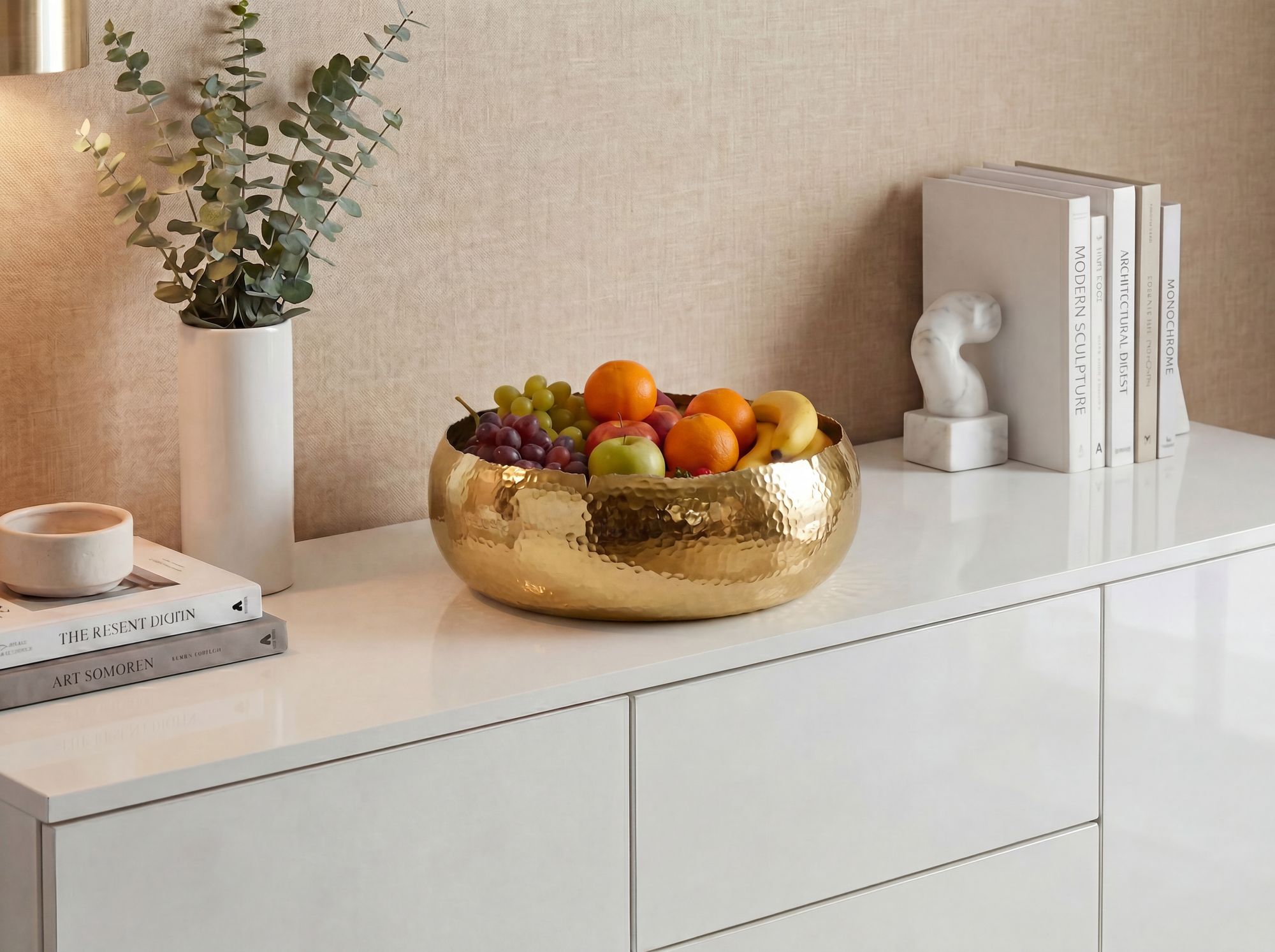 Dekoschale Svelgen Aluminium Gold Ø 35 cm