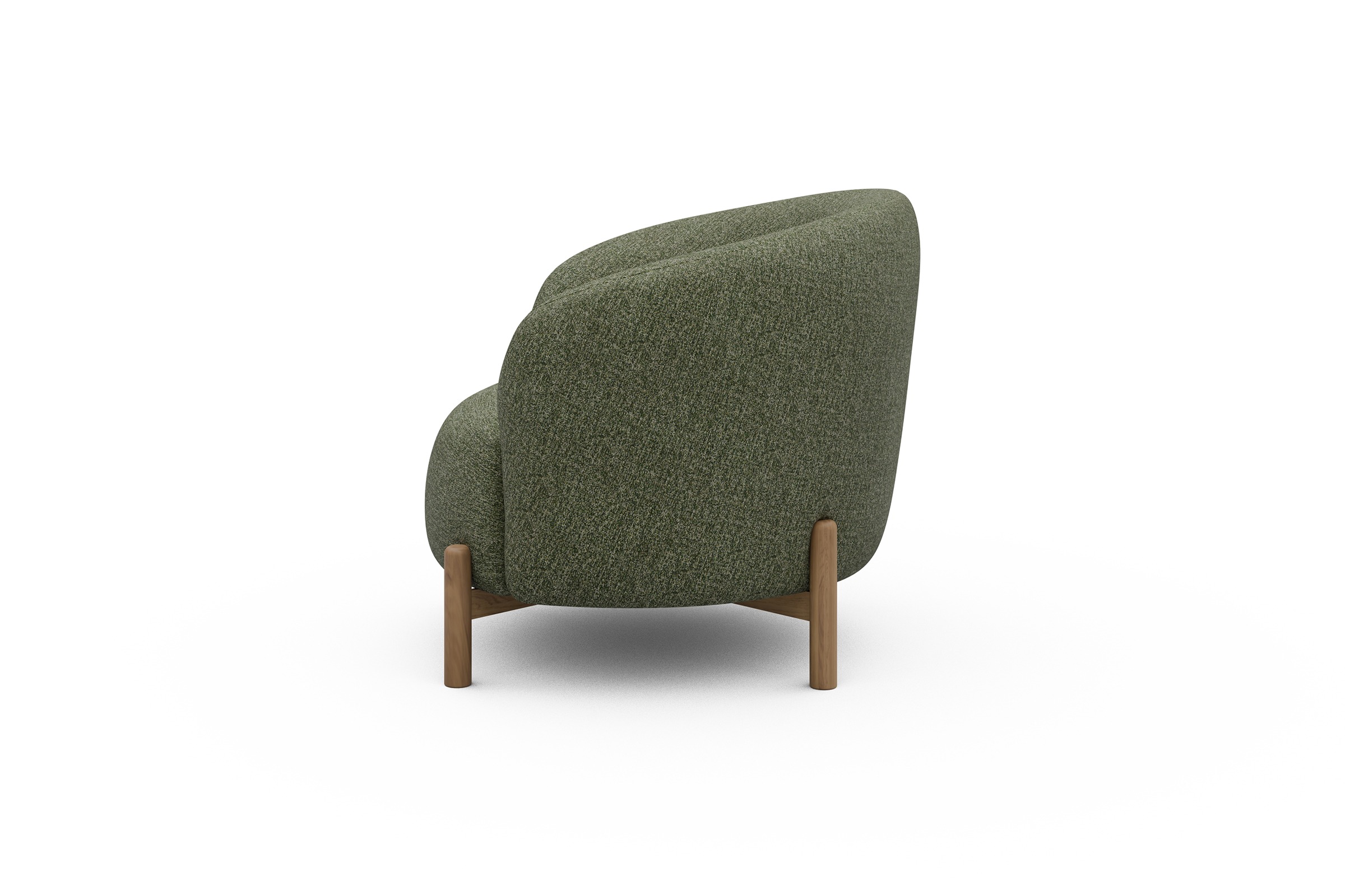 Sessel Ronda Holzbeine Eiche Natur Carreno-Vivid-Green