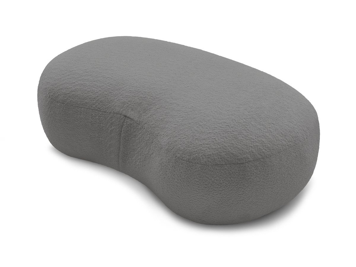 Bobochic Saint-germain Pouf Bouclé-Stoff Hellgrau