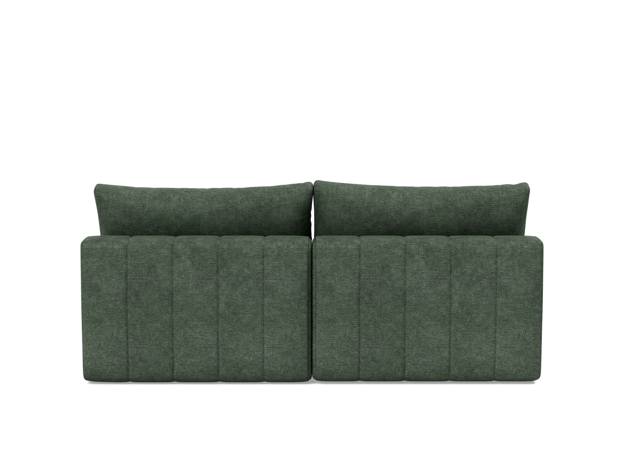 Schlafsofa Akello mit Chaiselongue Flachgewebe Avella 281-Pine-Green
