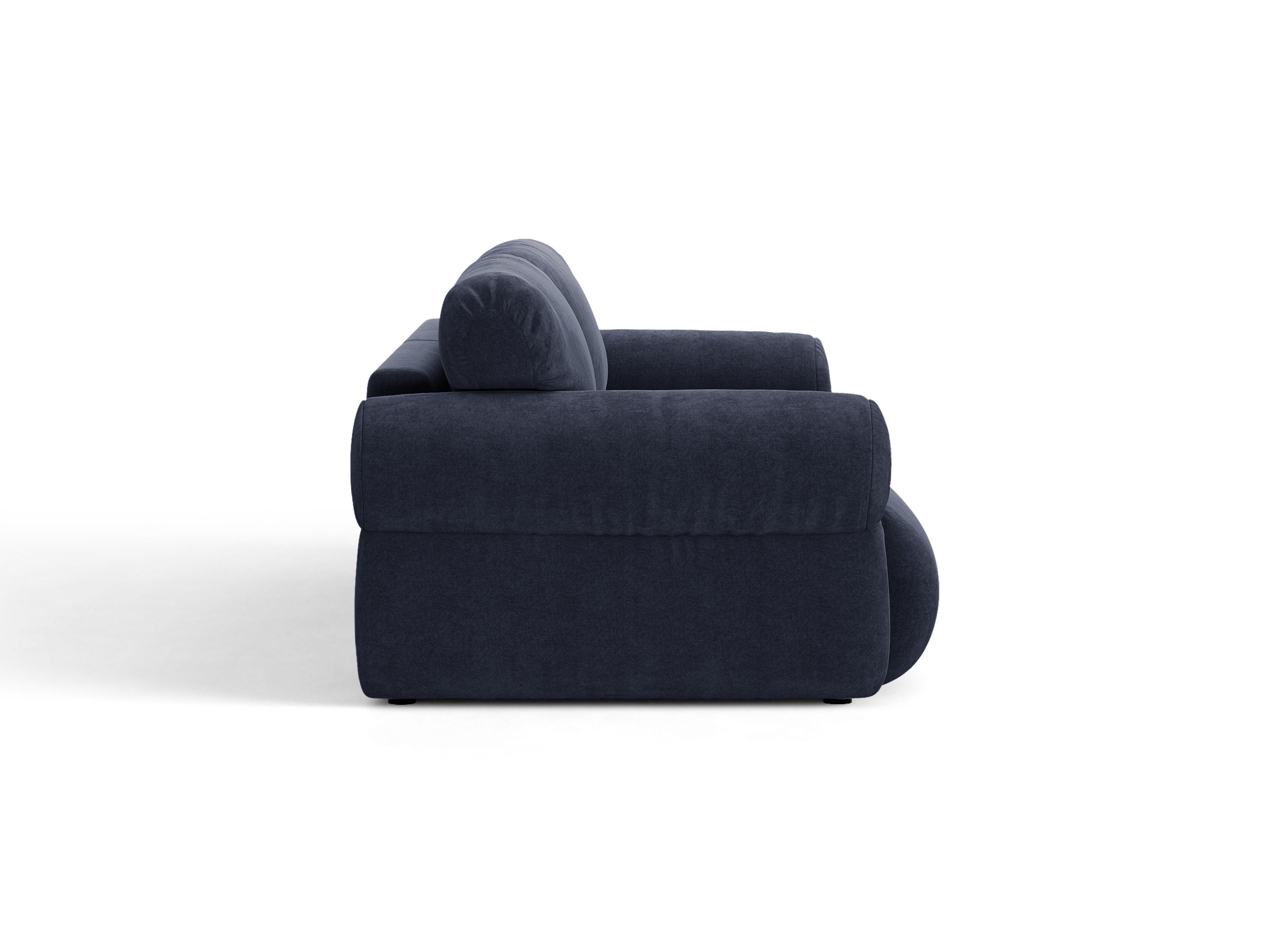 Micadoni Ophelia Sofa 4-Sitzer Strukturierter Stoff Liberty Marineblau