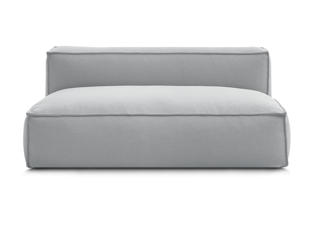 Bobochic Biarritz Sofamodul 2-Sitzer Melange-Stoff Grau