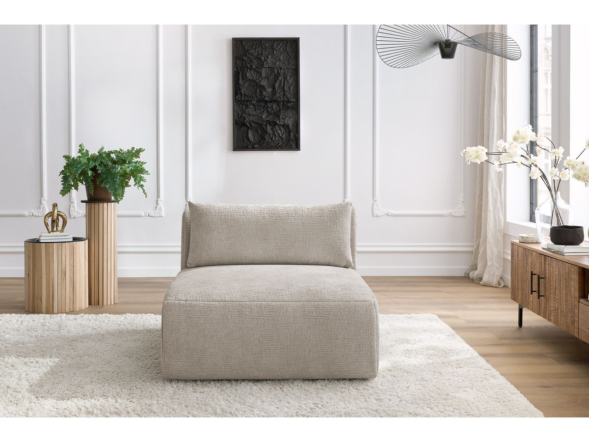 Bobochic Jeanne Sofamodul 1-Sitzer Strukturstoff Beige
